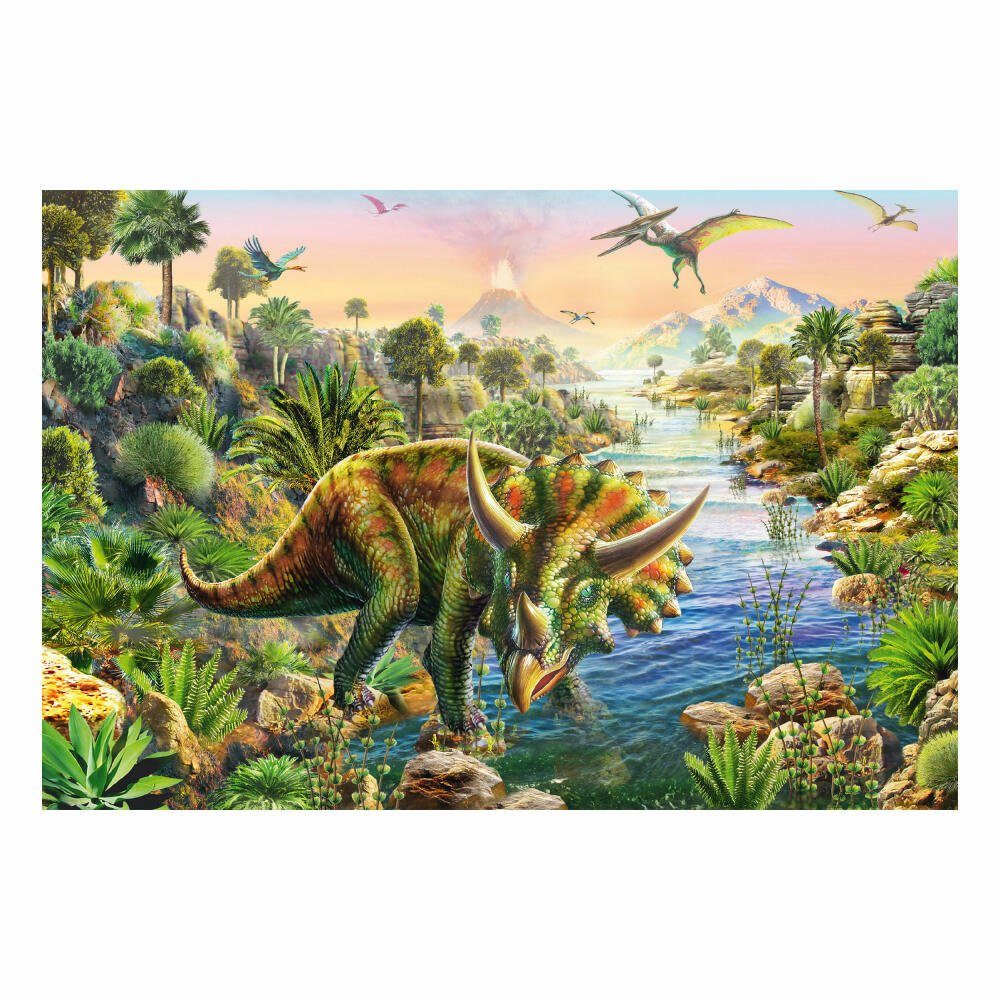 Teile, Dinosaurier 3x48 Puzzle Spiele Abenteuer 144 Schmidt Puzzleteile