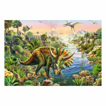 Schmidt Spiele Puzzle Dinosaurier Abenteuer 3x48 Teile, 144 Puzzleteile