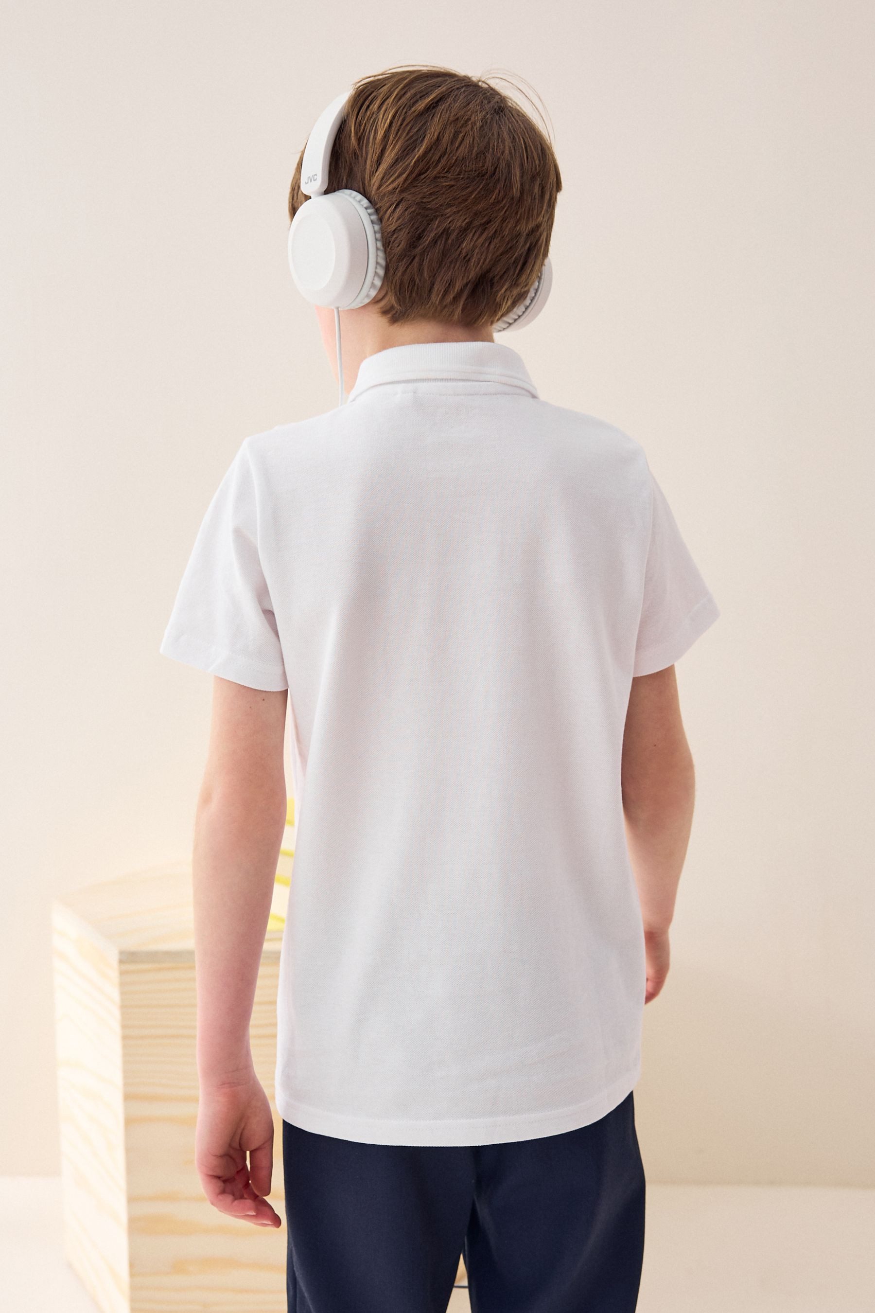 Next Poloshirt Schul-Poloshirts aus Baumwolle im 2er-Pack (2-tlg)