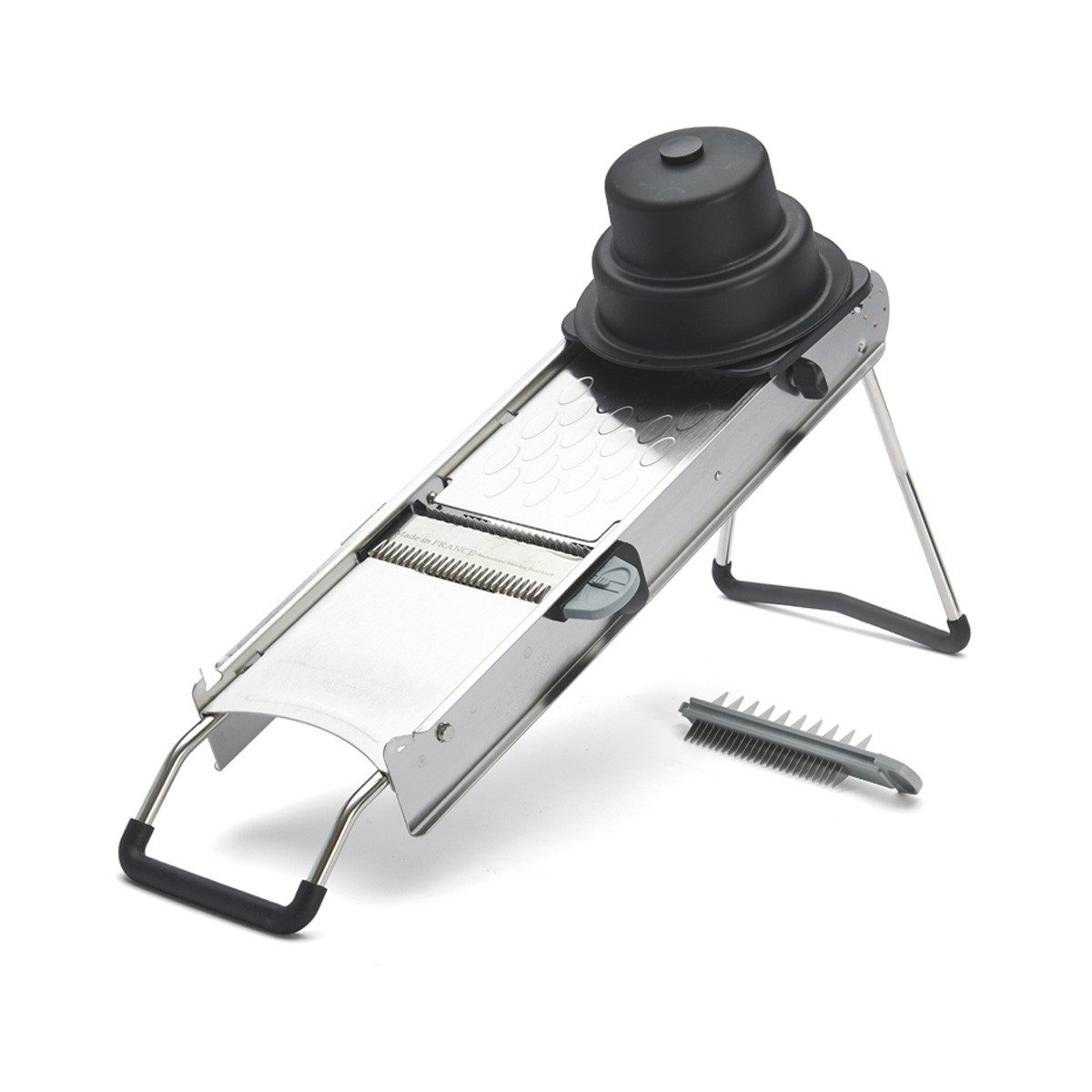 de Buyer Gemüse-Scheibenschneider Mandolinen, Mandoline Access mit horizontaler Doppelklinge &