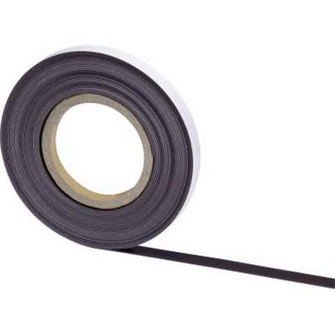 Maul Druckerband Magnetband 10mx15mm sk Haftkraft 40 1,5 cmx10 m (BxL) schwarz/grau