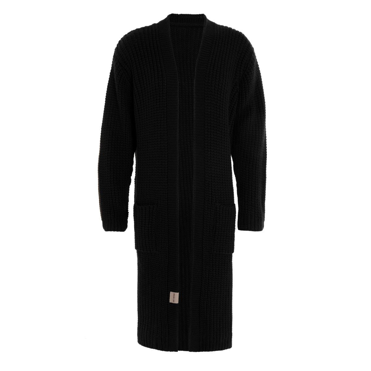 Knit Factory Strickjacke Marlo Lange Schwarz 36 38 36/38 (1-tlg) Modell Marlo, für Herbst, Winter