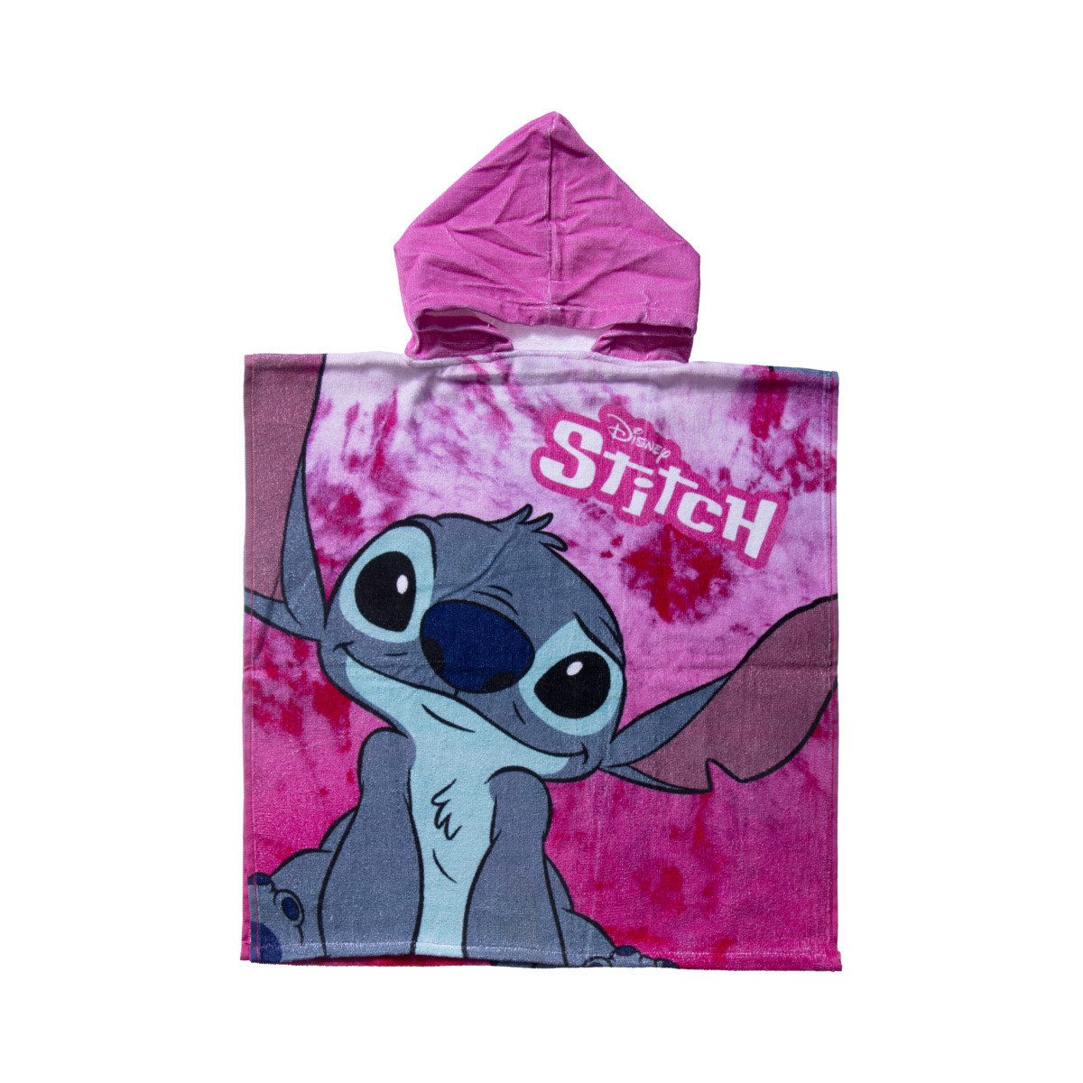 Disney Badeponcho Lilo & Stitch Mädchen, Lang, Frottee, Keine / nicht relevant, Schlupf, Badeponcho, Bademantel, Badehandtuch, Badetextilien, Cardigan