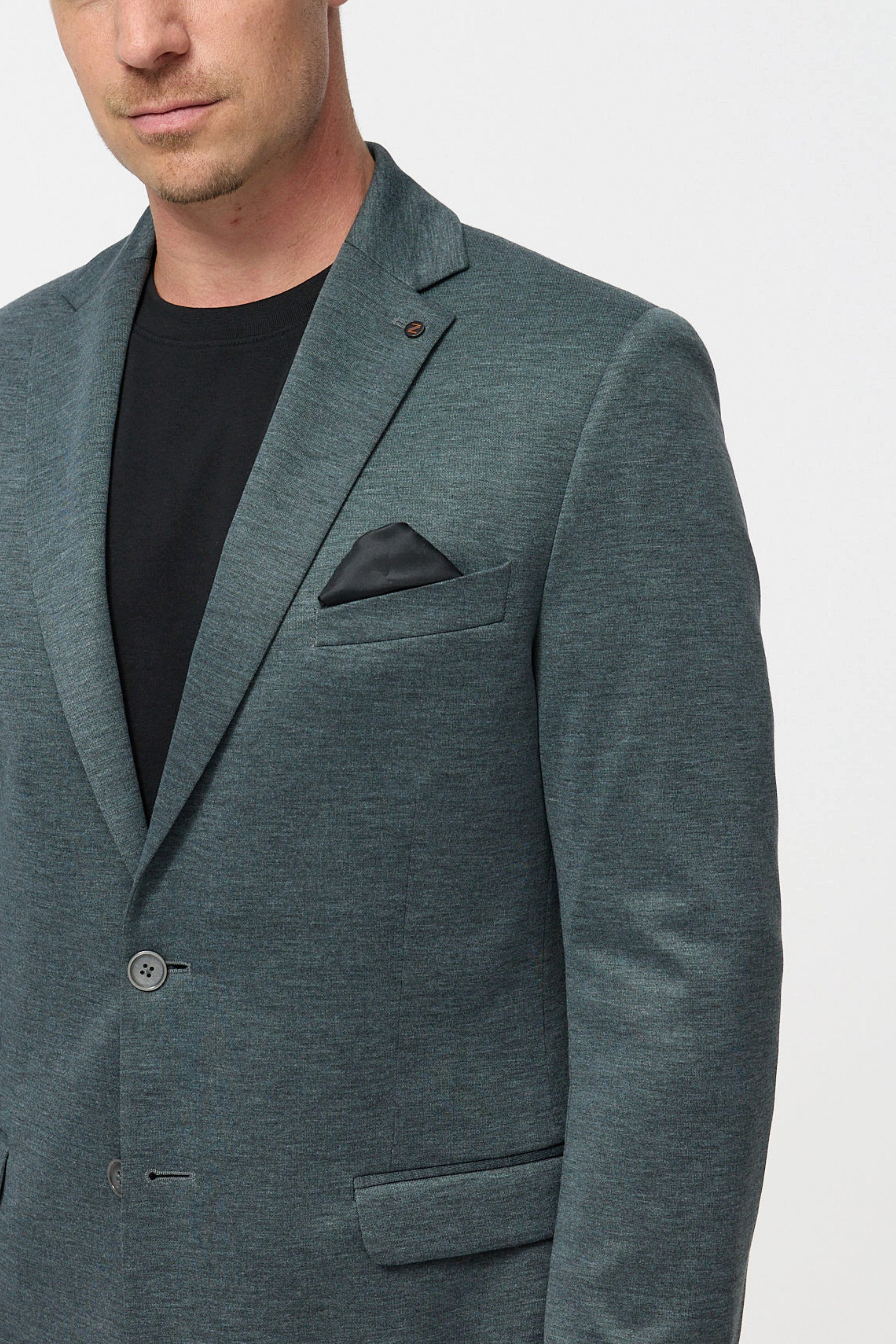 ZUITABLE Jerseysakko Jersey Sakko DiNick 251617-370 Grey