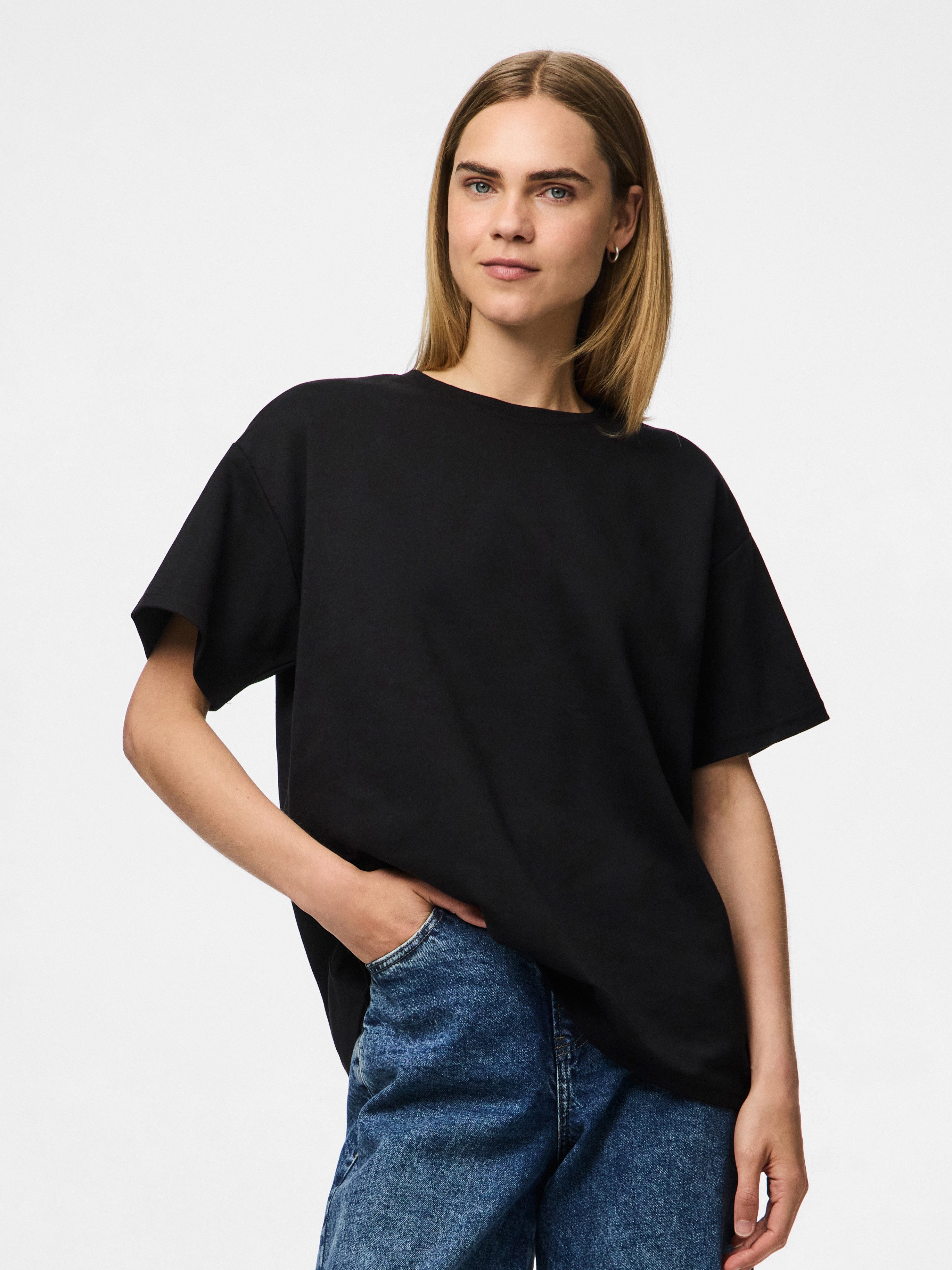 pieces Kurzarmshirt PCSKYLAR SS OVERSIZED TEE NOOS
