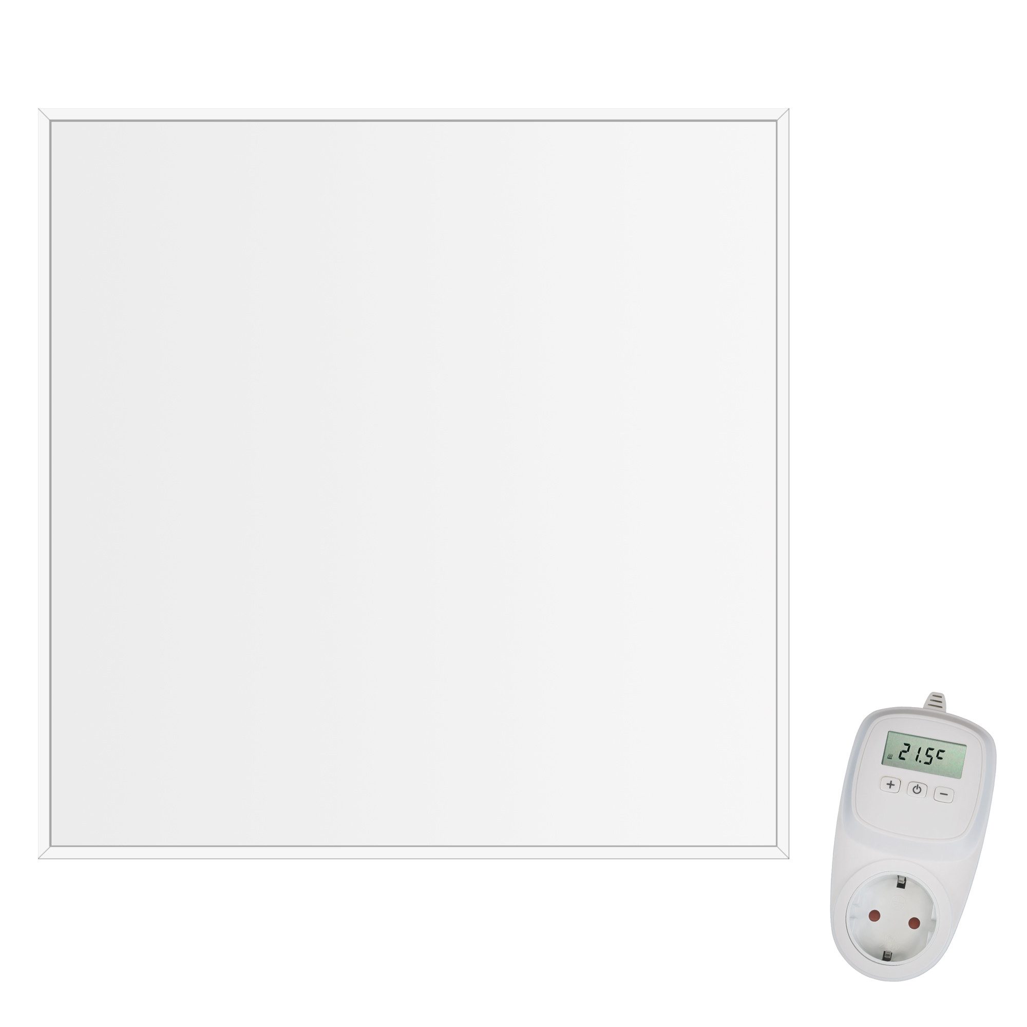 VIESTA Infrarotheizung 60x60 Carbon Crystal Infrarot Wandheizung 360Watt mit TH10 Thermostat, Überhitzungsschutz, energieeffizient, leistungsstark, langlebig