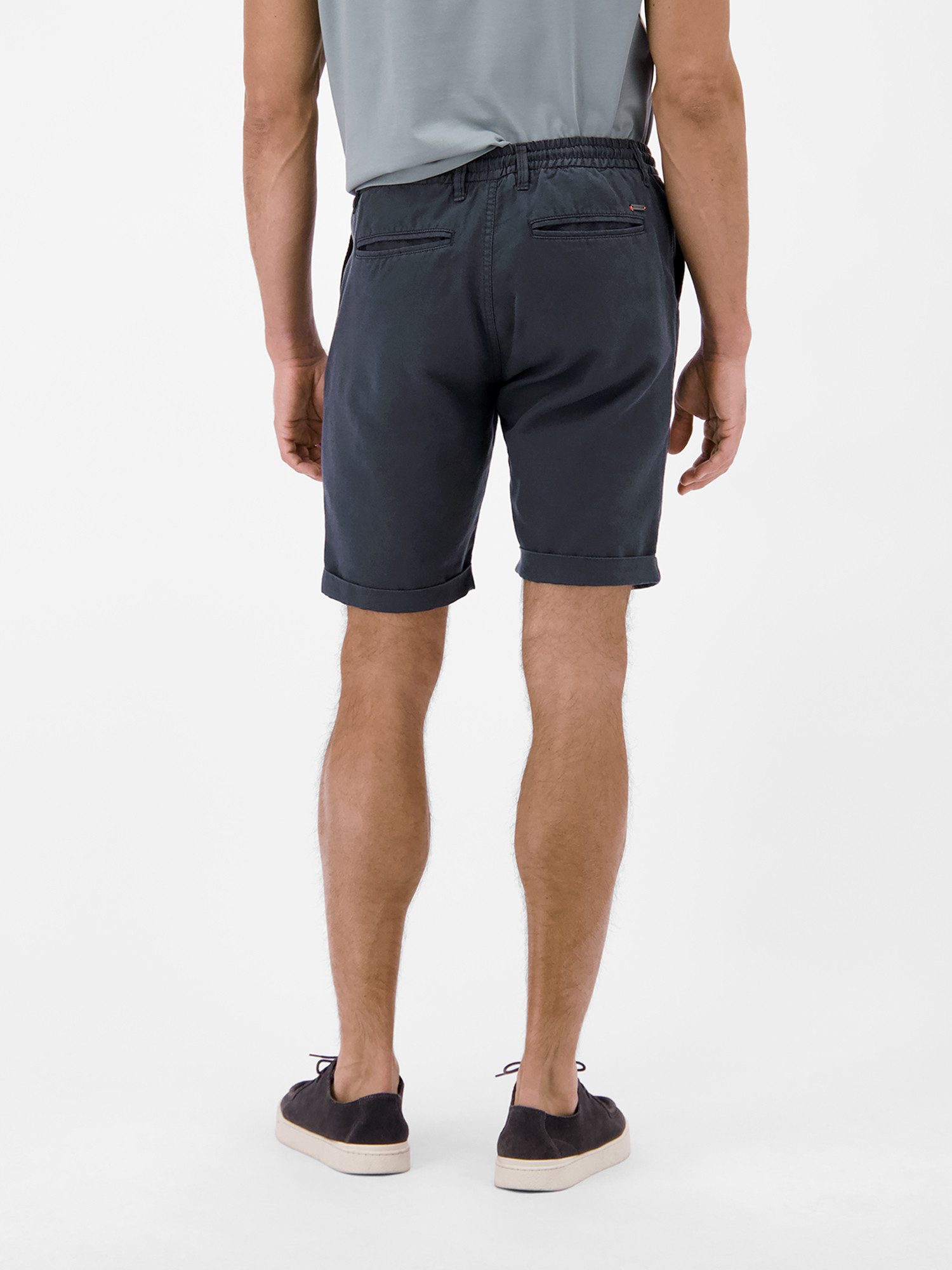 LERROS Chinoshorts Chino-Shorts aus Baumwoll-Leinen-Mischgewebe Chino Hose Herren kurz, Tunnelzugbund und Gürtelschlaufen, 4 Taschen