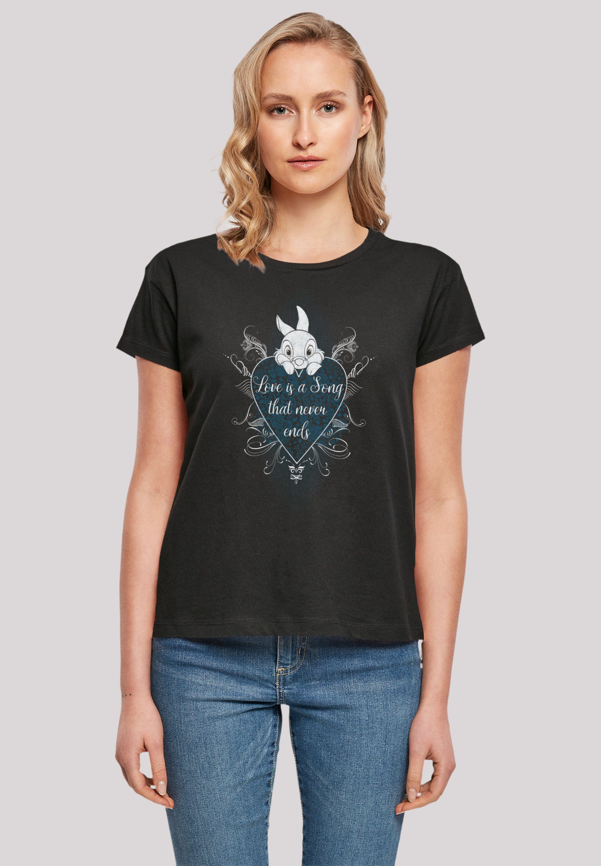 F4NT4STIC T-Shirt Disney Bambi Klopfer Love Is a Song Premium Qualität,  Perfekte Passform und hochwertige Verarbeitung