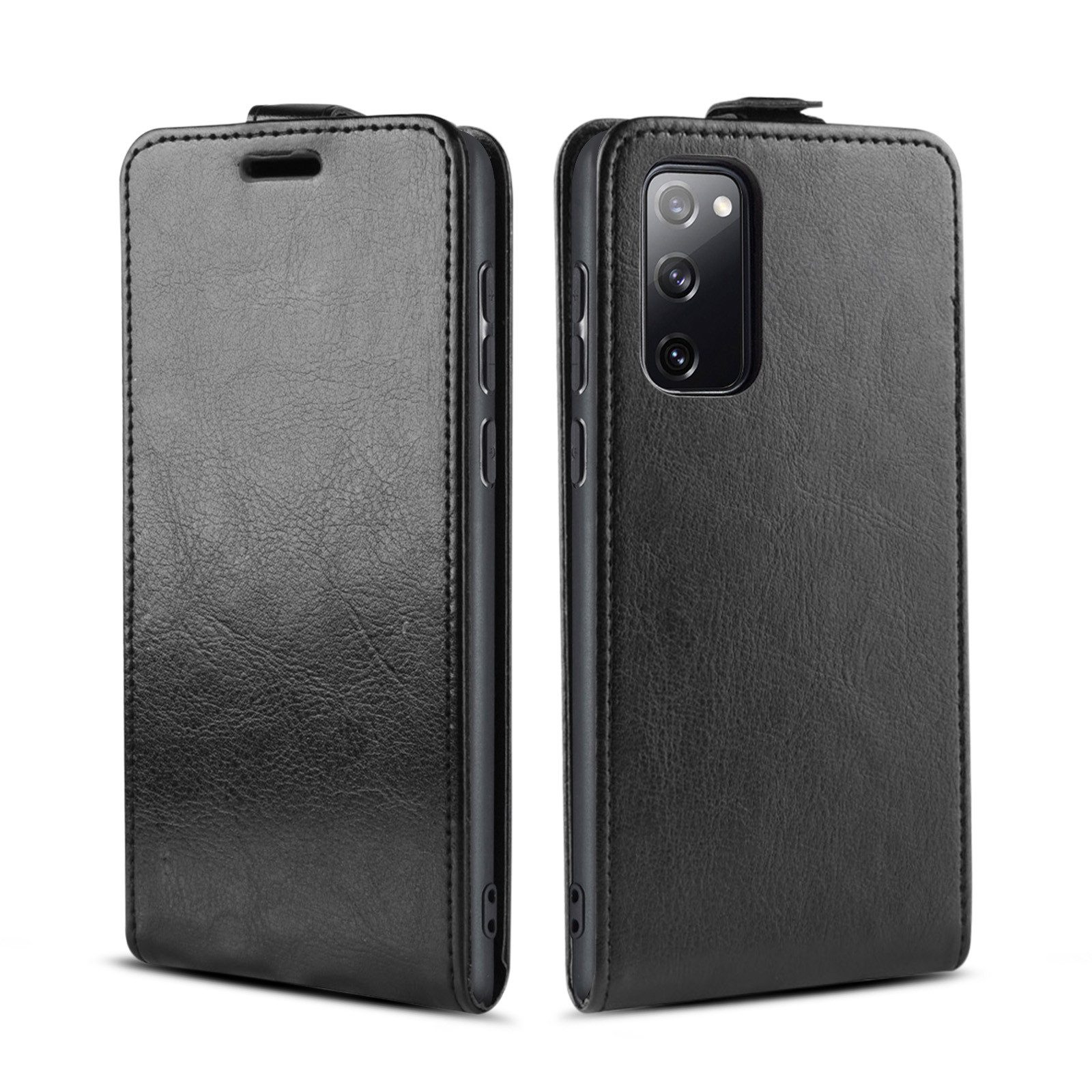 Tec-Expert Handyhülle Klapp Hülle für Samsung Galaxy S20 FE 6.5 Zoll, 6.5", Tasche Klapphülle Case mit Kartenfach Fliphülle vertikal