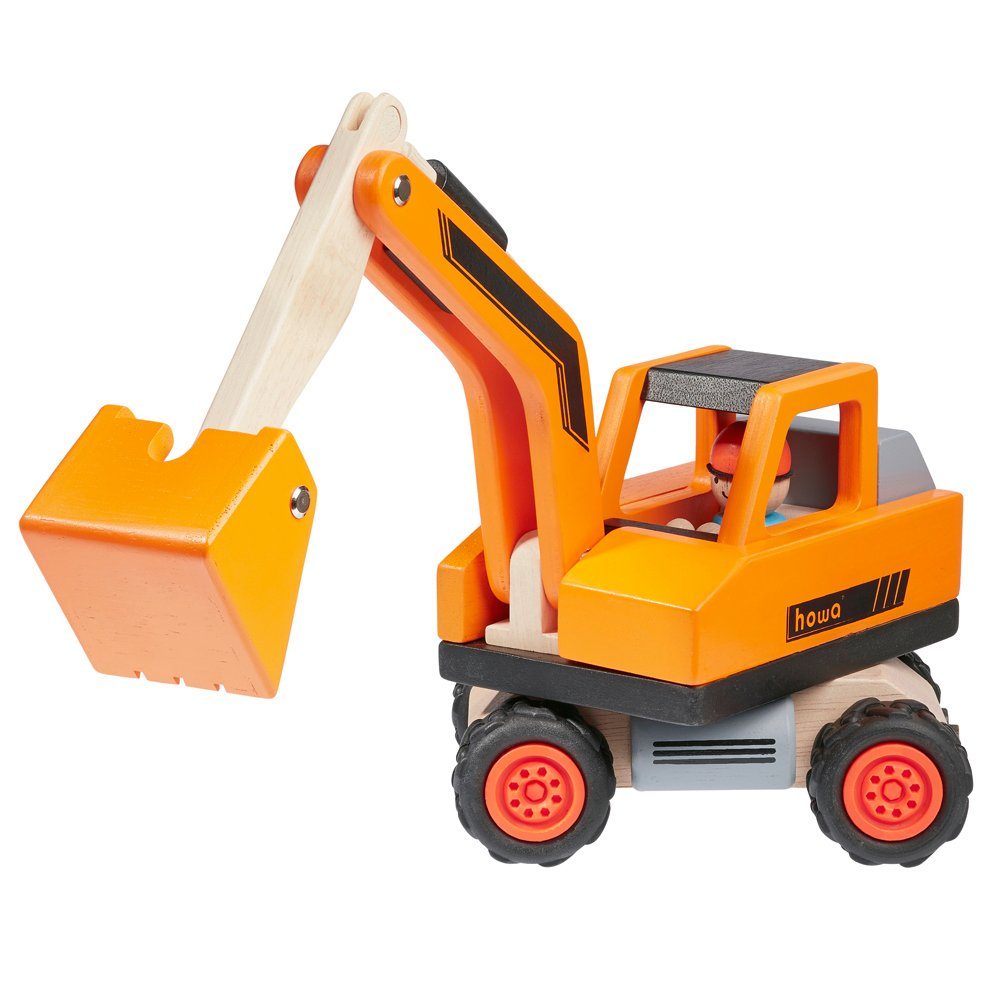 howa Spielzeug-Bagger Road Works, Bagger aus Holz günstig online kaufen