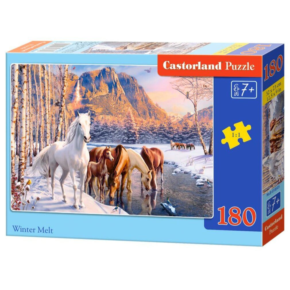Castorland Puzzle Winter Tauwetter Puzzle 180 Teile, Puzzleteile