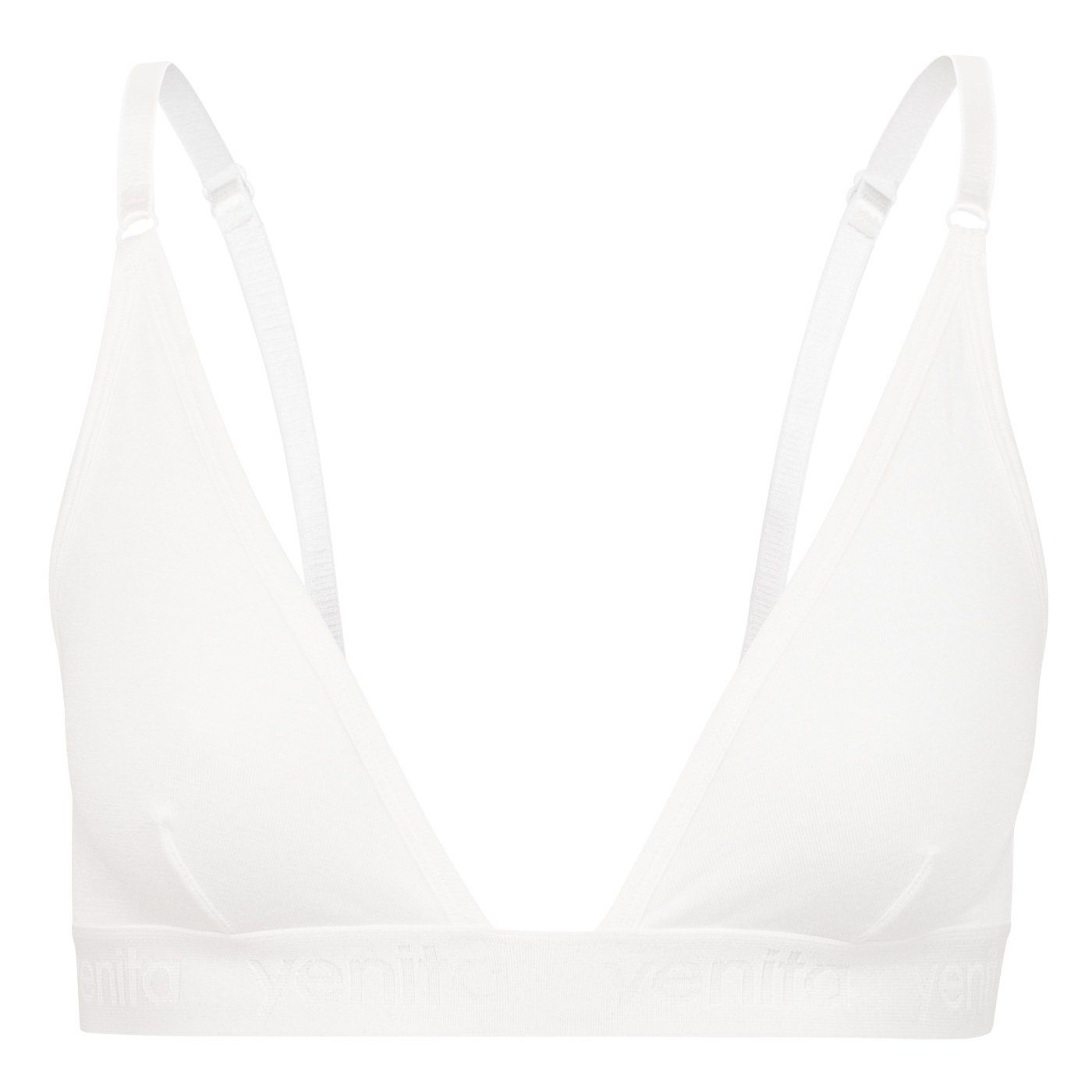 Yenita® Bustier Triangel BH aus Viskose ohne Bügel und elastischem Gummibund