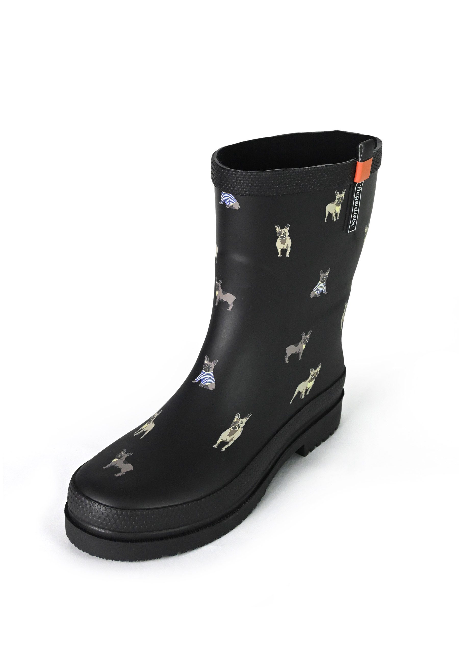 Regenliebe Waldi Mops Gummistiefel Halbschaft Stiefel günstig online kaufen