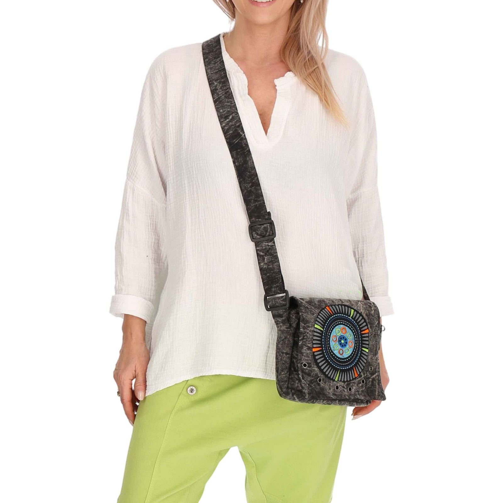 KUNST UND MAGIE Schultertasche Schultertasche Hippie Handtasche Tasche+Schulterriemen Damen Herren