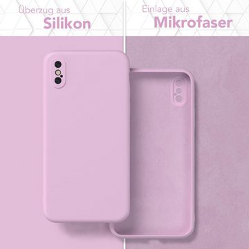 EAZY CASE Handyhülle TPU Hülle für Apple iPhone XS Max 6,5 Zoll, Hülle mit Kameraschutz handycover Soft Smart Slimcover Lila / Flieder