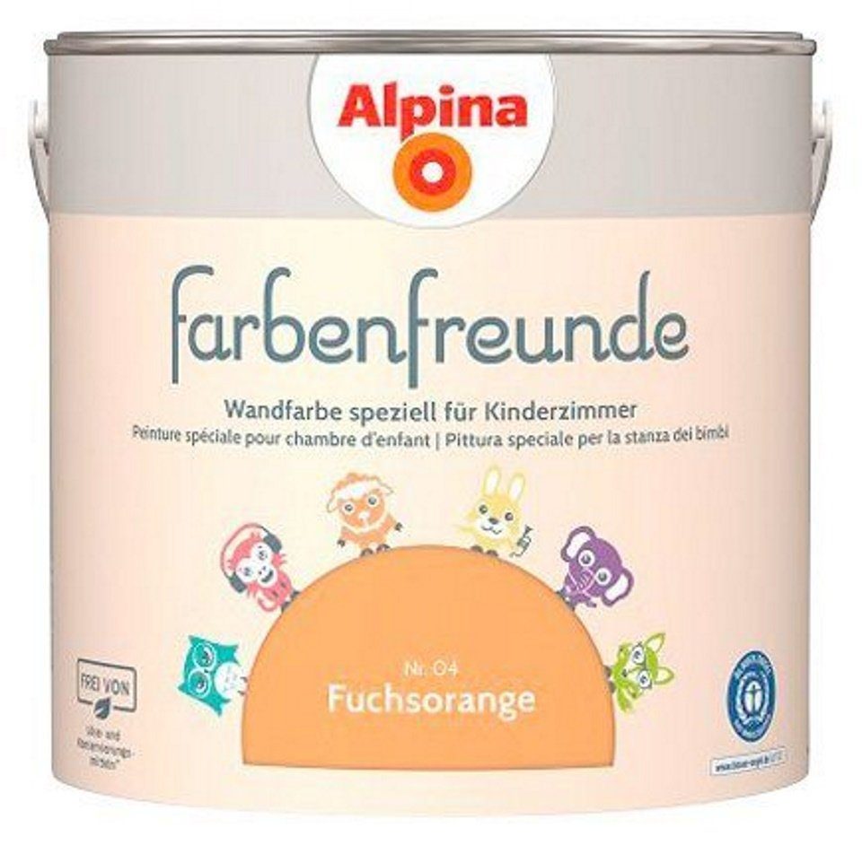 *Alpina* Wandfarbe 2,5 Liter Farbenfreunde Fuchsorange No. 4