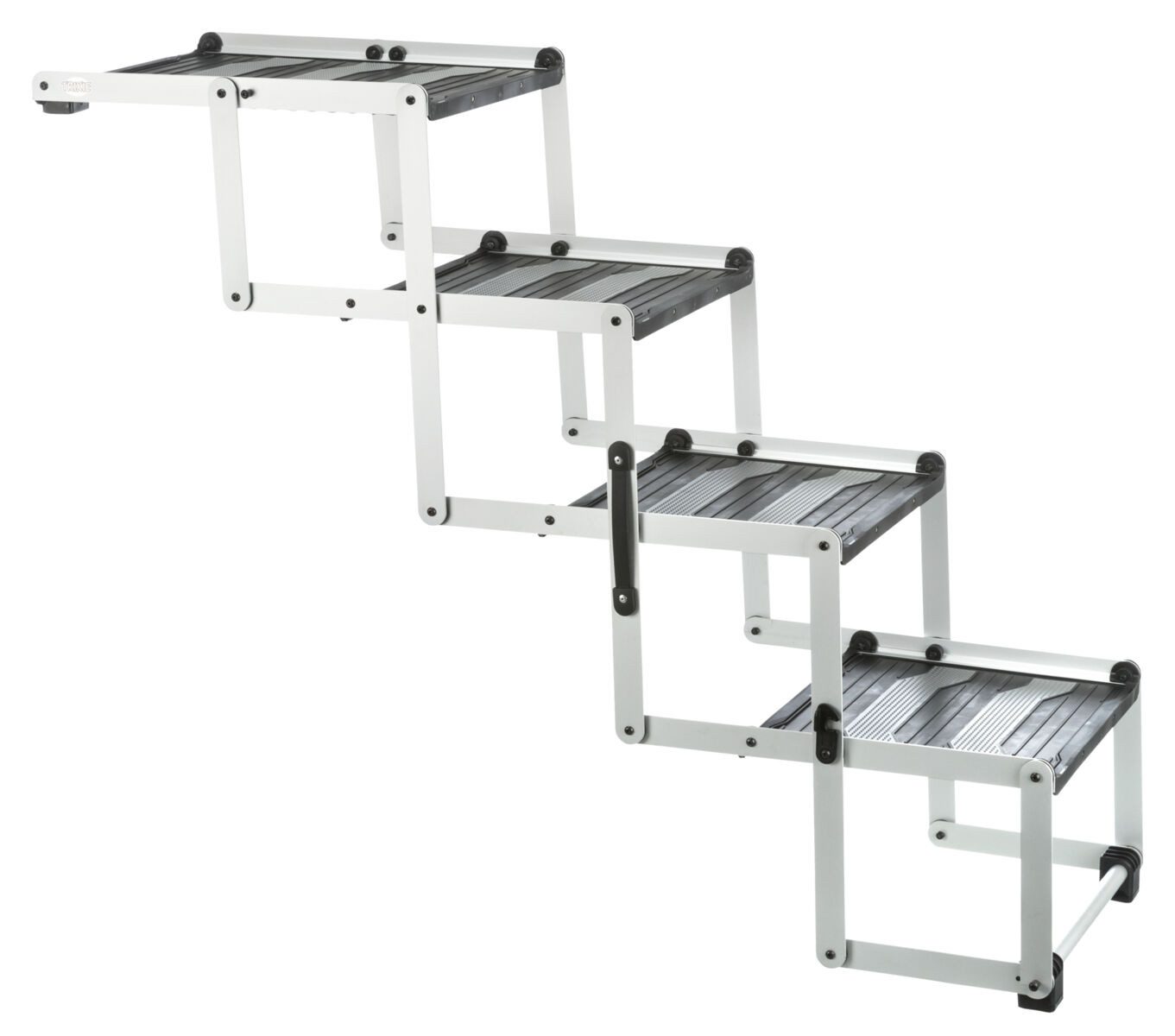 TRIXIE Haustiertreppe 4-stufige Falt-Treppe, Aluminium/TPR - diverse - Breite: 37 cm/Höhe: b