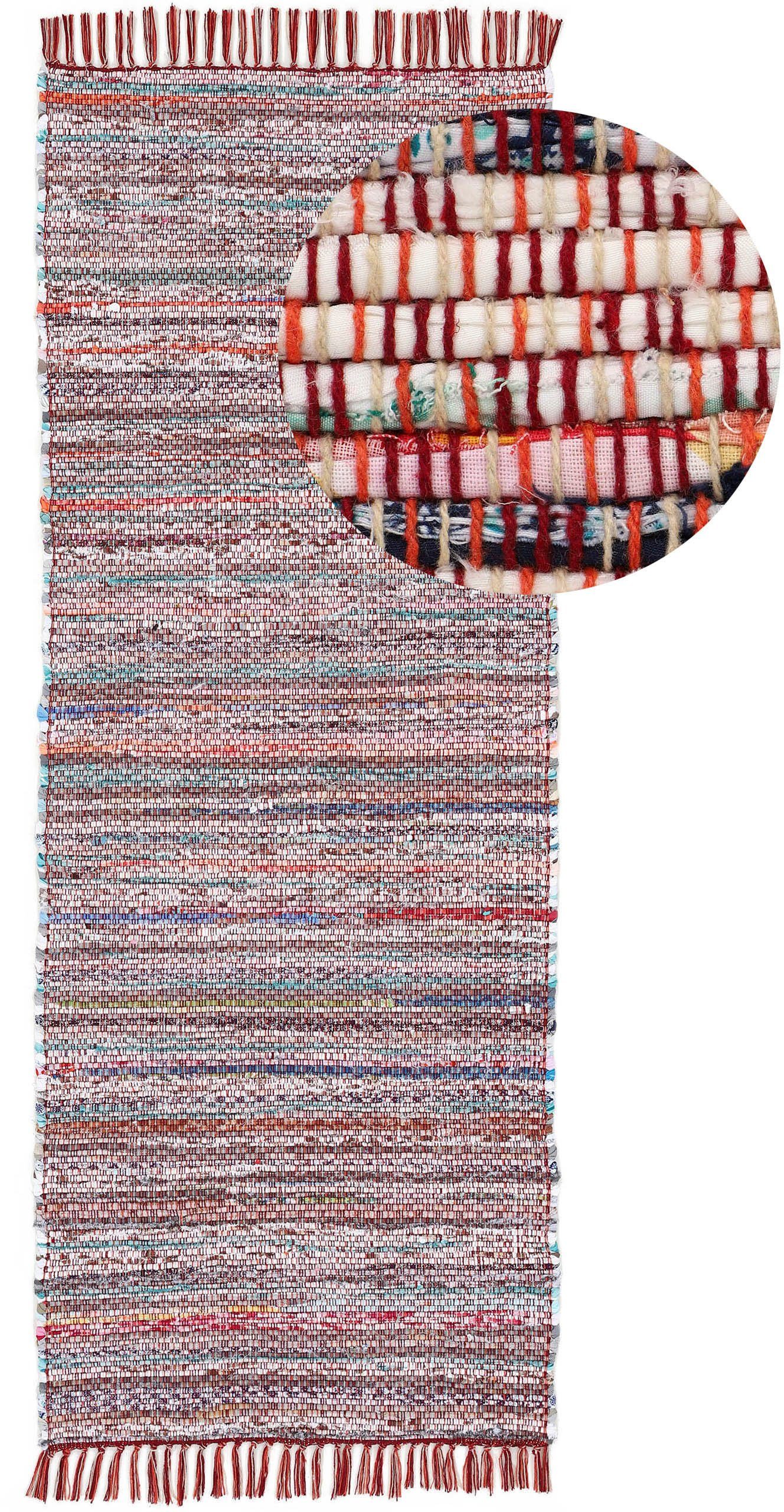 carpetfine Teppich "Kelim Chindi, Wendeteppich" rechteckig 6 mm Höhe handge günstig online kaufen