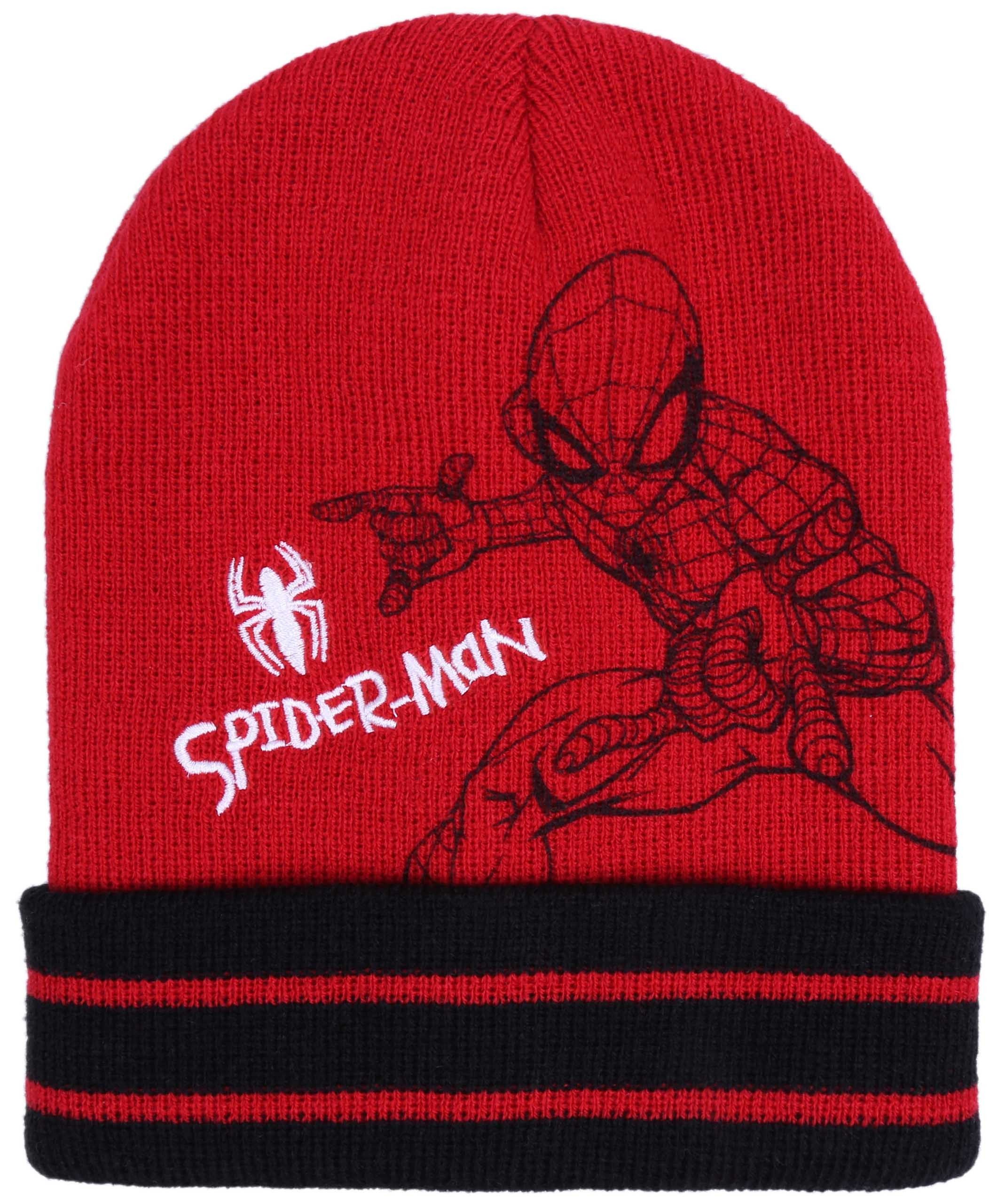Sarcia.eu Beanie Rot-schwarze Mütze Spider-Man MARVEL 52