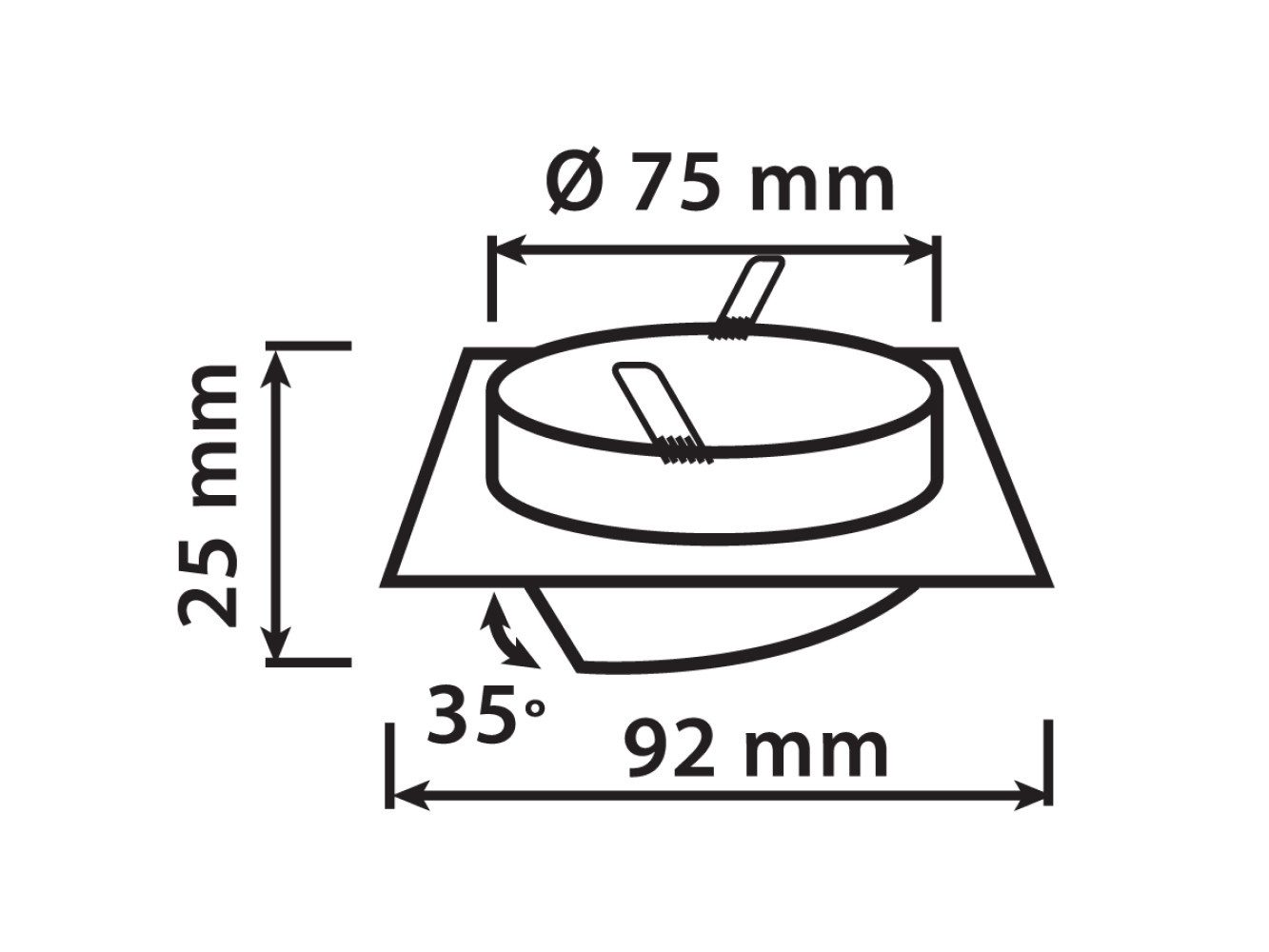 LED-Line LED Einbaustrahler LEDOM Einbaustrahler max. günstig online kaufen