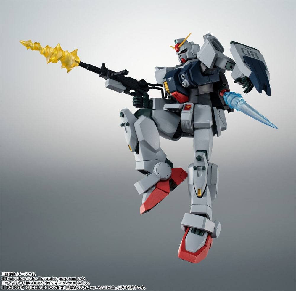 Bandai Tamashii Nations Actionfigur MS Gundam Robot Spirits (Side MS) RX-79 G Ground Type A.N.I.M.E. 13 cm