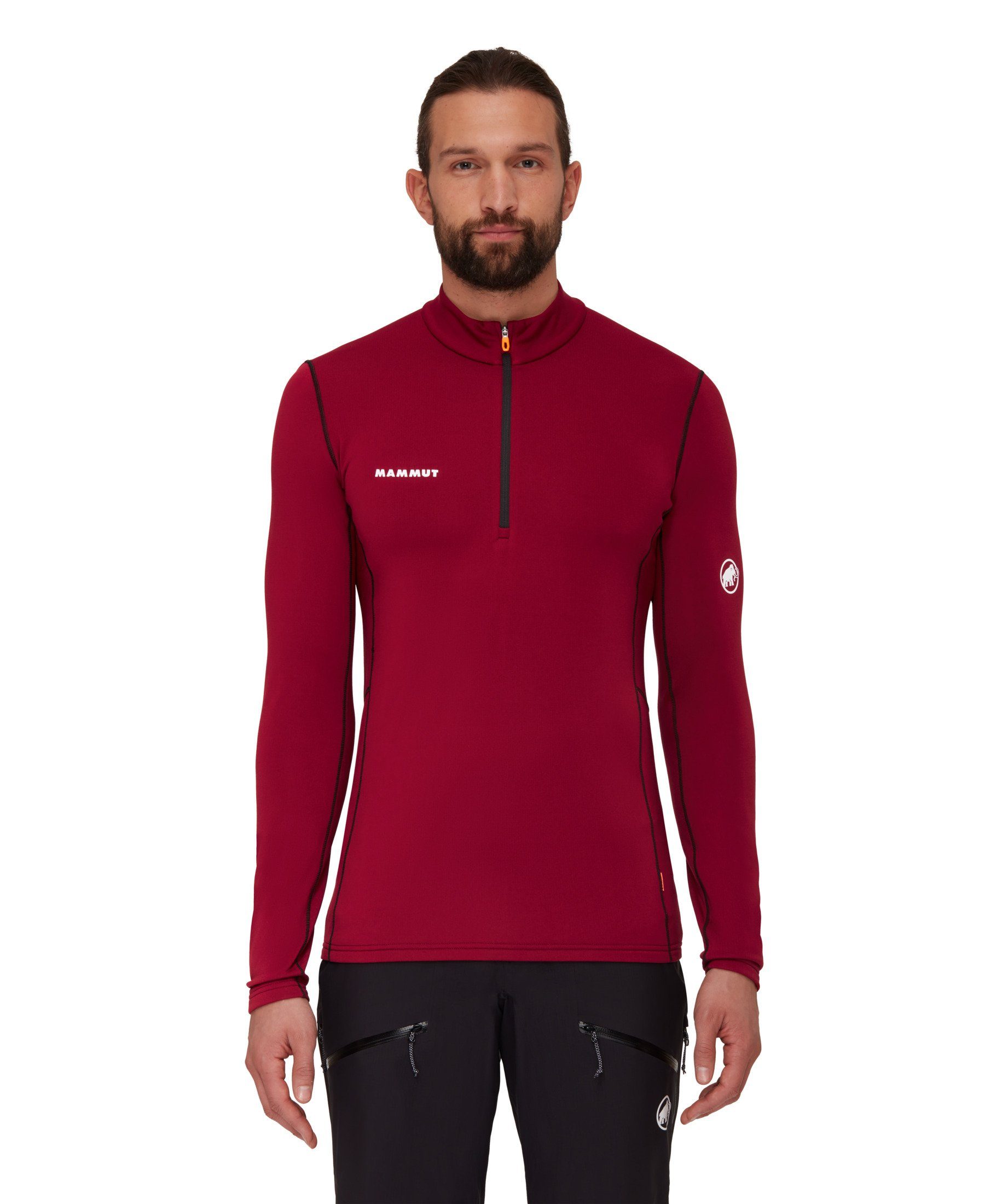 Mammut Longsleeve Aenergy ML red-black blood Half Pull Midlayer Men Zip