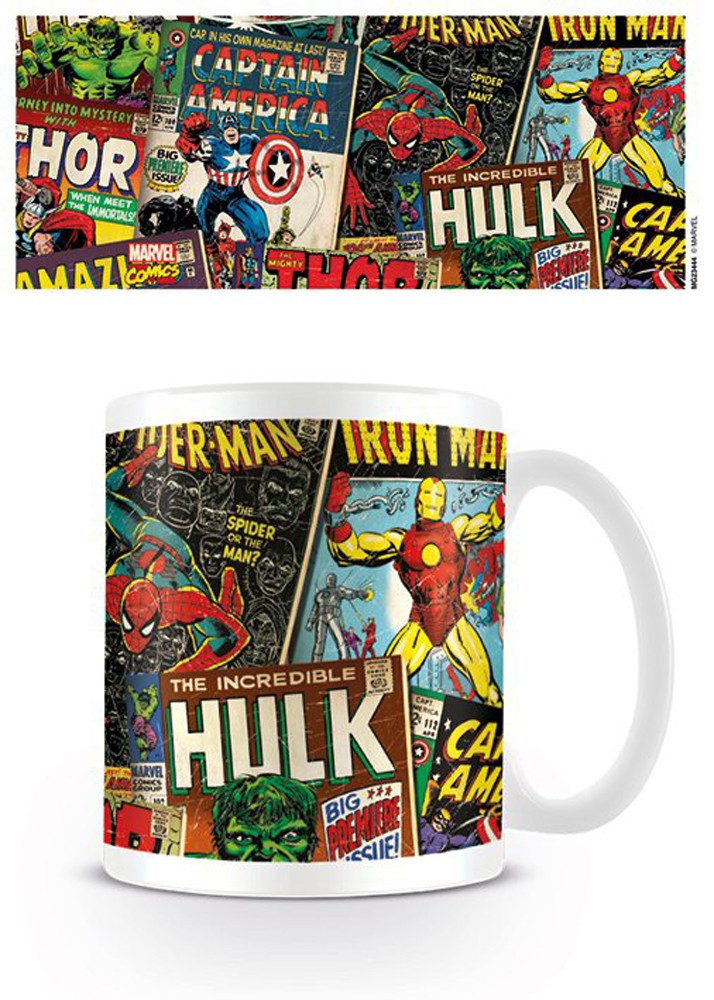Tasse Marvel Retro - Lizenz Tassen - Covers