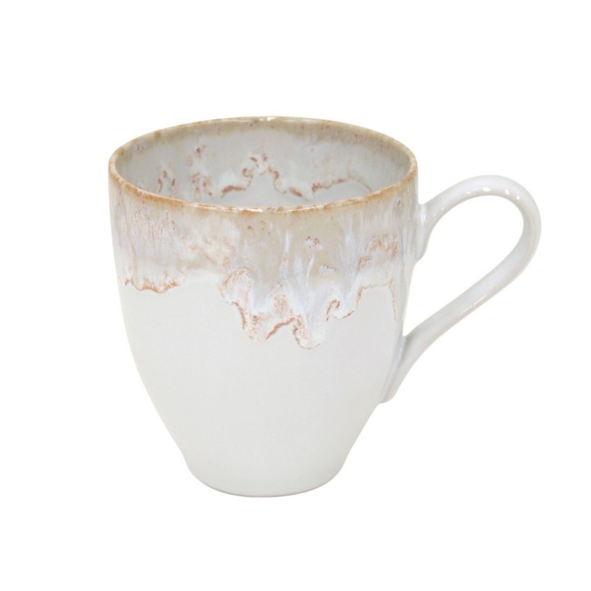 Costa Nova Tasse Taormina White, Tasse mit Henkel, Casafina, 1-tlg., Keramik