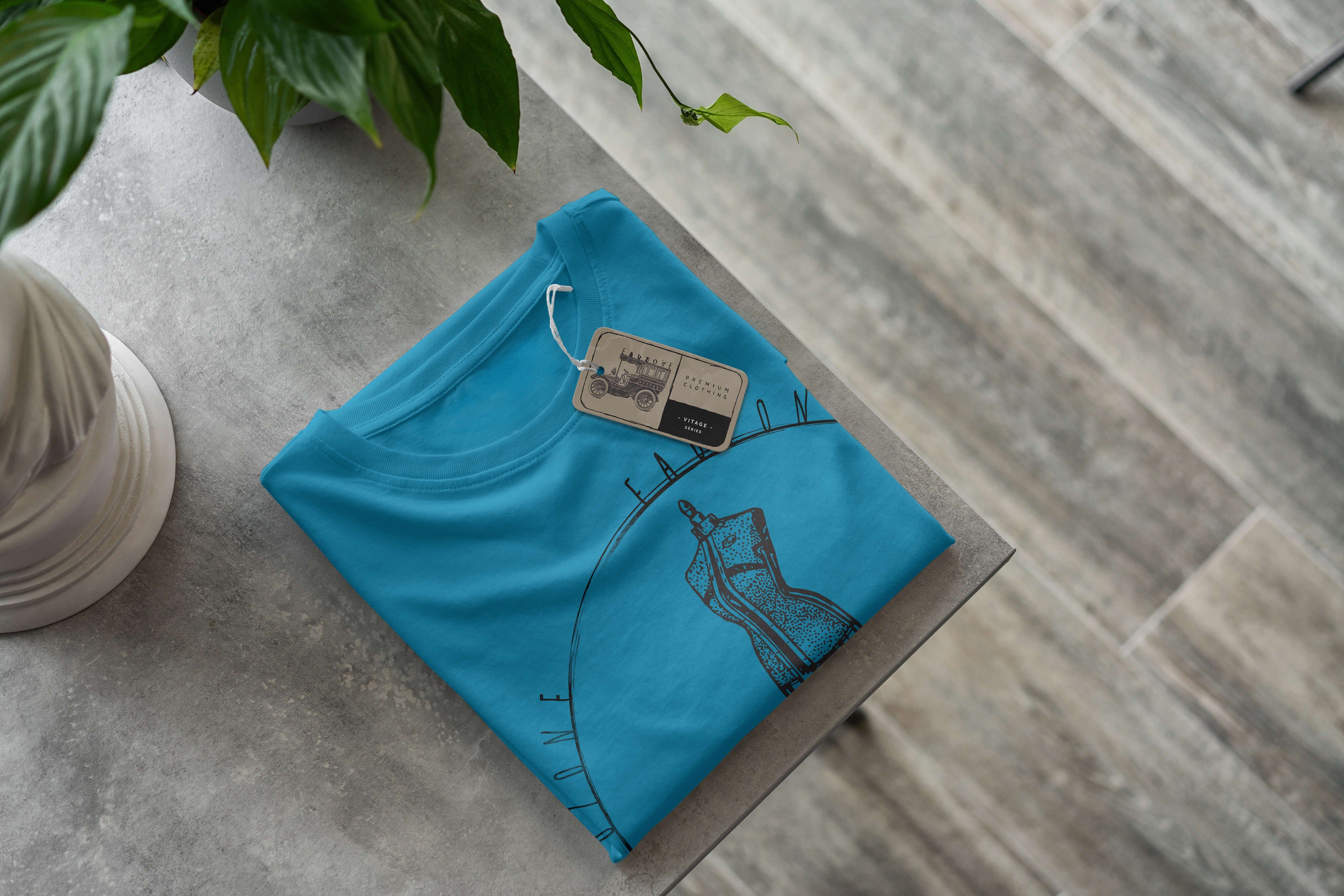 Sinus Art T-Shirt Herren Atoll Kleiderform Vintage T-Shirt