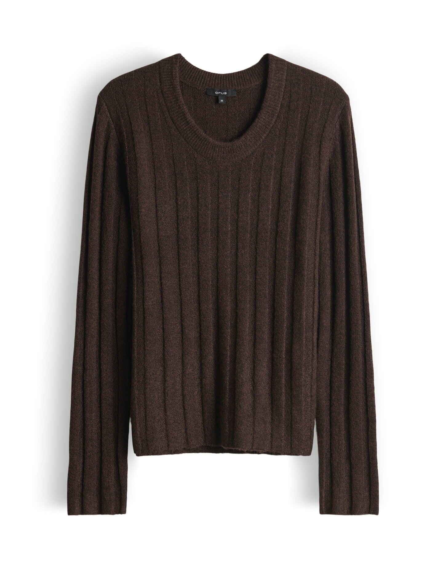 OPUS Strickpullover POLMI mit Wollanteil Schmale Passform, figurbetonter Sc günstig online kaufen