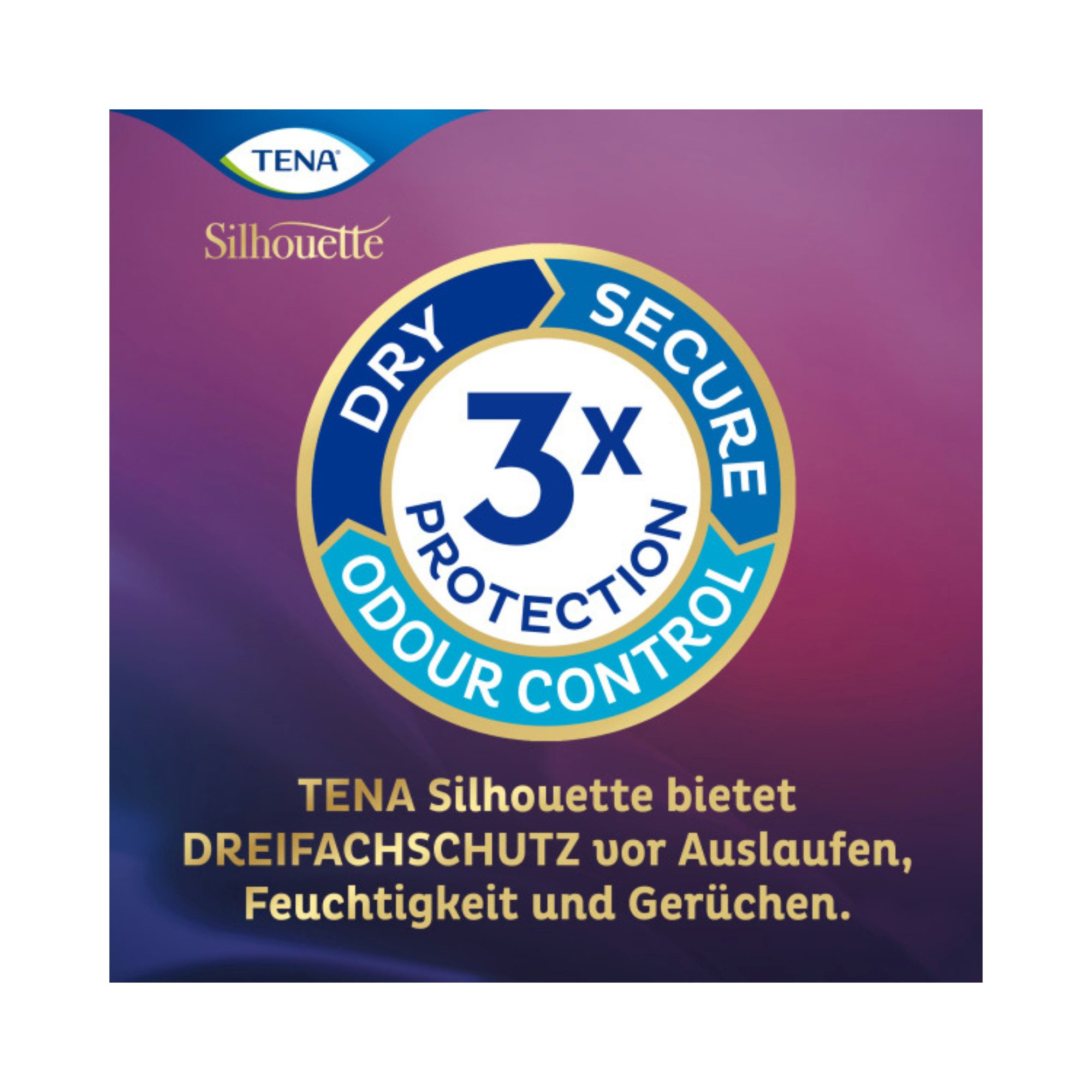 TENA Inkontinenz-Einlage TENA LADY - Silhouette Einlagen Noir - Mini, 18-St.