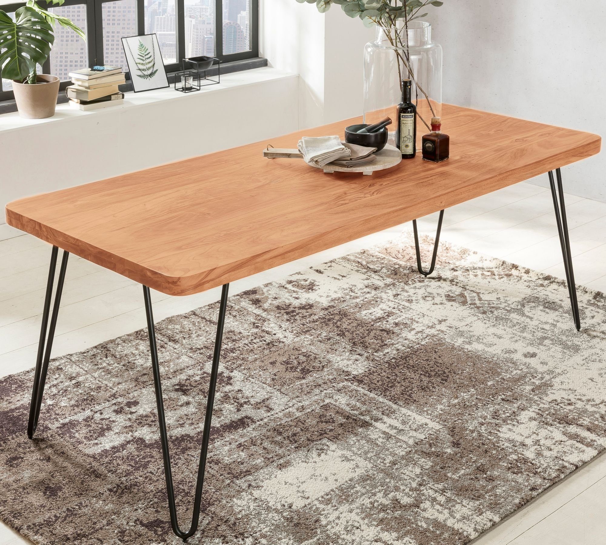Wohnling Esstisch Wl1 502 Wo Sich Genuss Und Wohlfuhlen Vereinen An Unserem Esstisch Hat Die Ganze Familie Platz So Wird Das Essen Ein Besonderes Erlebnis Das Man Entspannt Geniessen Kann Die Elegante