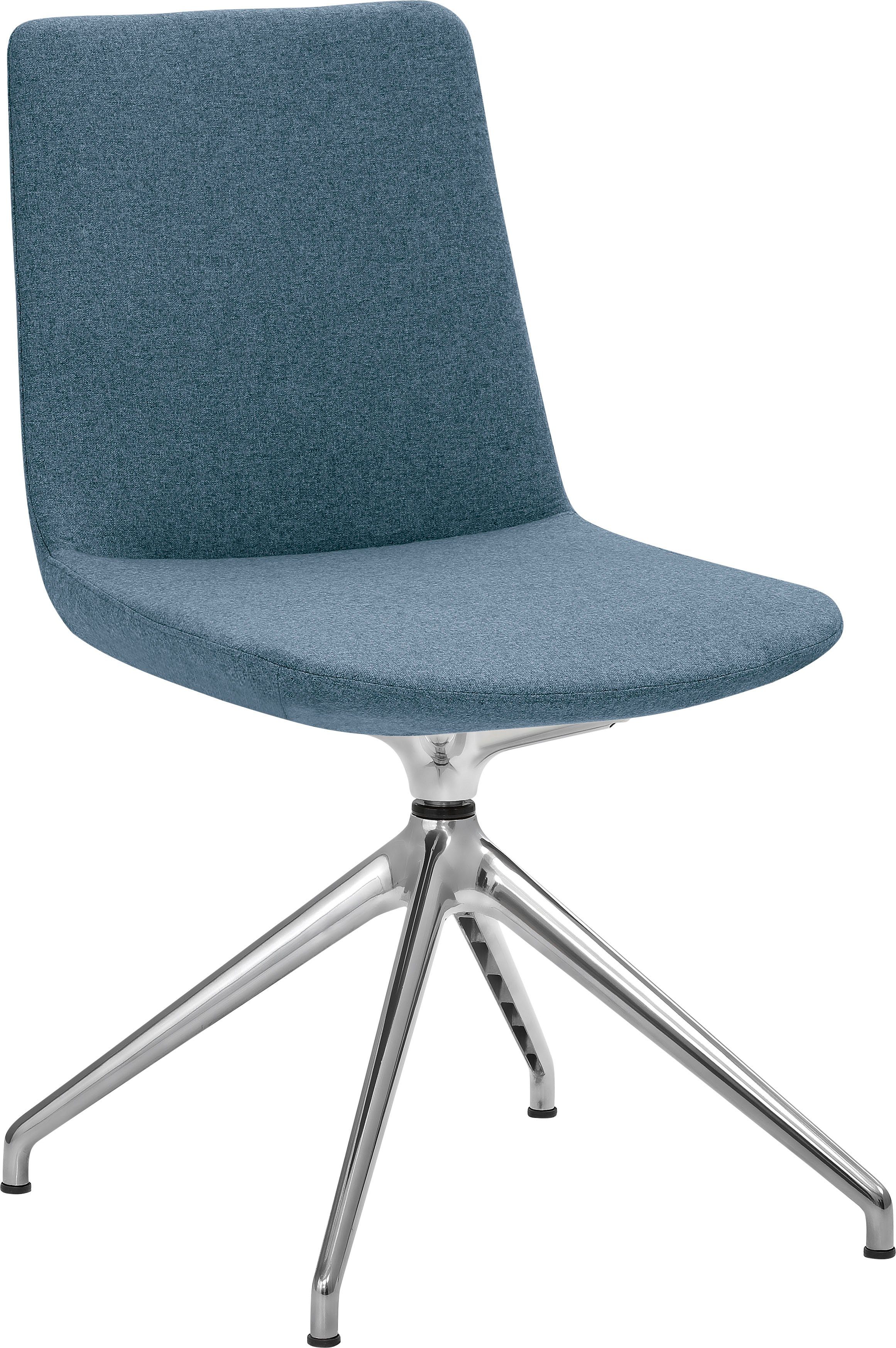 Mayer Sitzmöbel Esszimmerstuhl myHELIOS (1 St) Blau-meliert | Aluminium | Blau-meliert | Stühle
