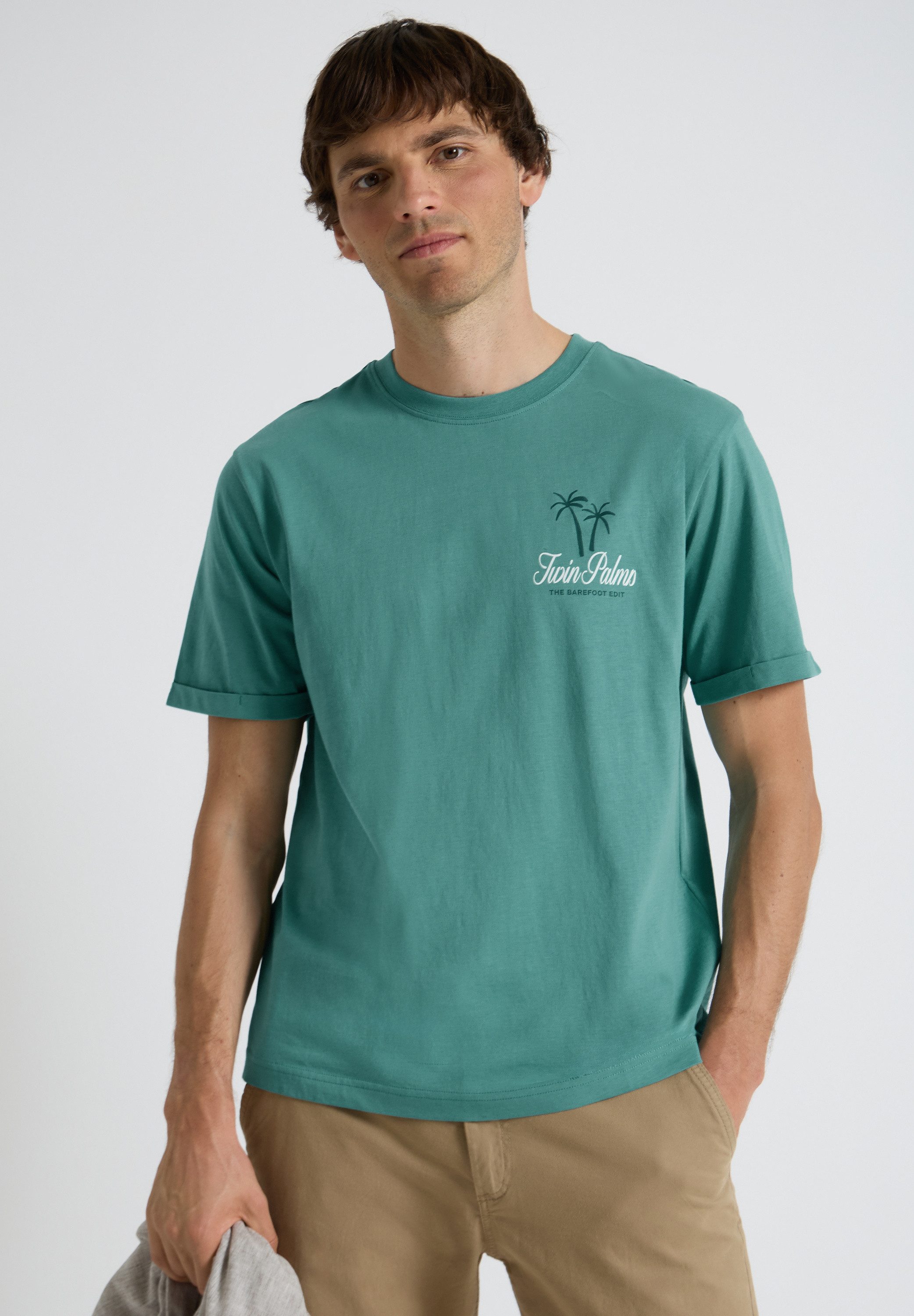STREET ONE MEN Langarmshirt aus reiner Baumwolle