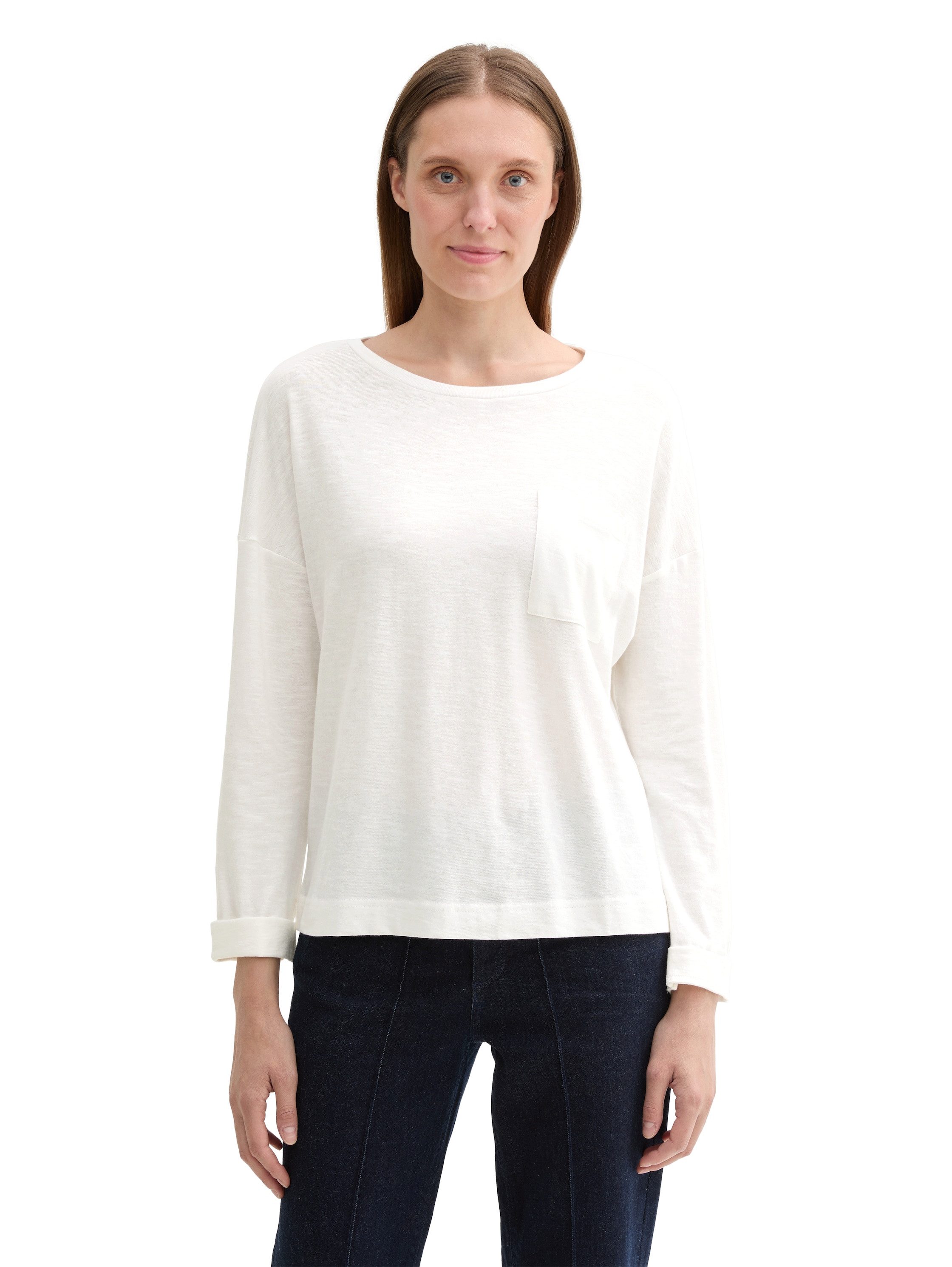 TOM TAILOR Langarmshirt mit Brusttasche günstig online kaufen