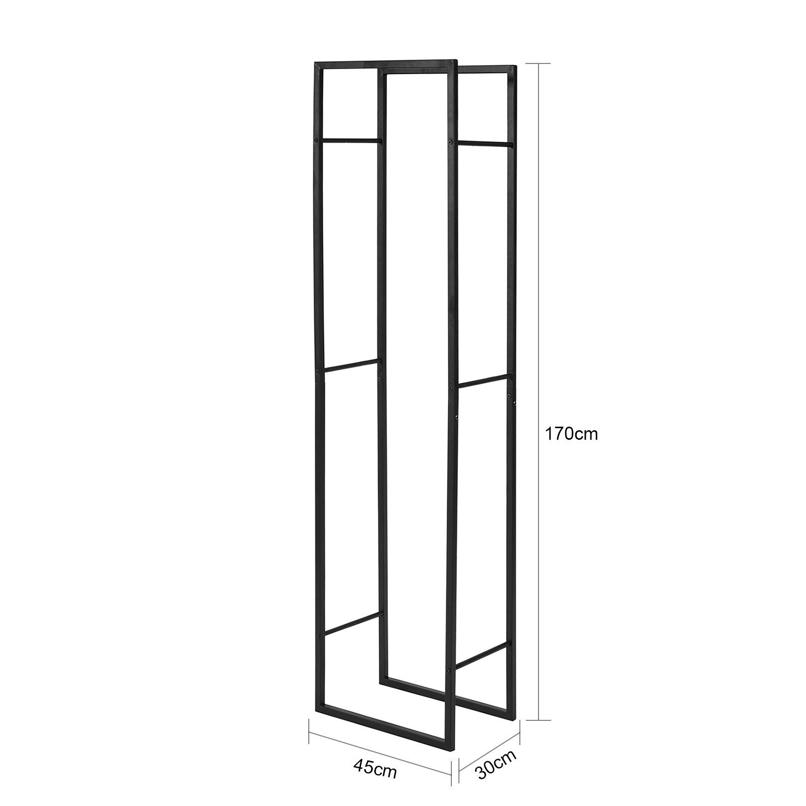 SoBuy Kaminholzregal SDA, BxTxH:45x30x170 cm, Brennholzregal günstig online kaufen
