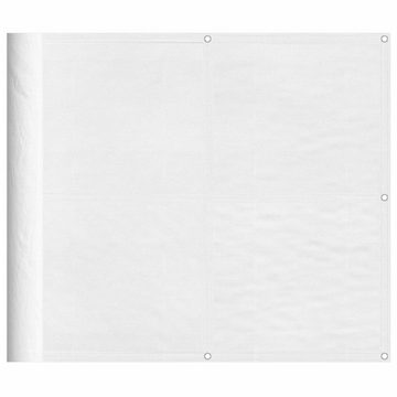 vidaXL Seitenmarkise Balkon-Sichtschutz Weiß 90x1000 cm 100 Polyester-Oxford