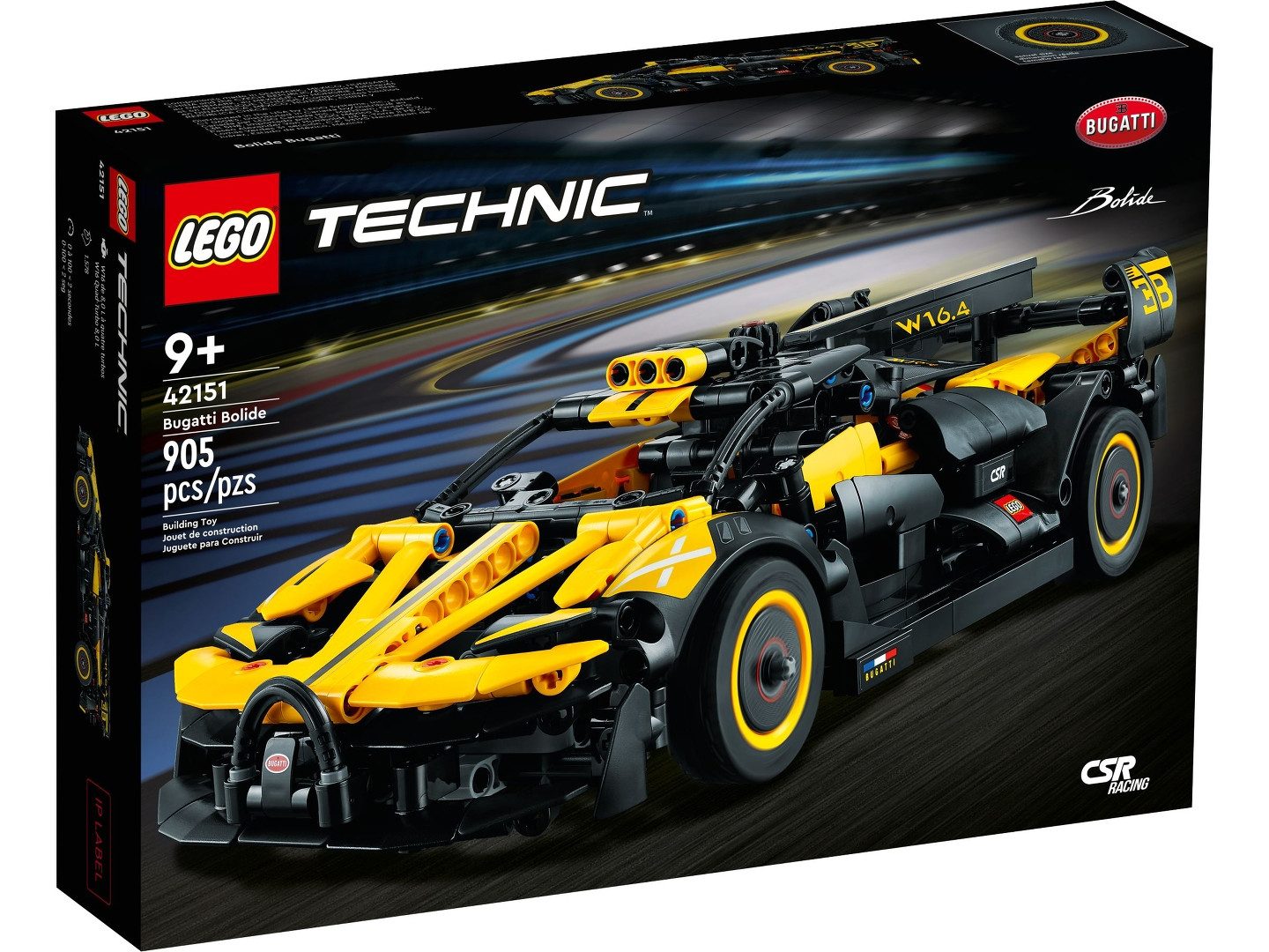 LEGO® LEGO® Technic™ 42151 Bugatti-Bolide Konstruktionsspielsteine, (905 St günstig online kaufen