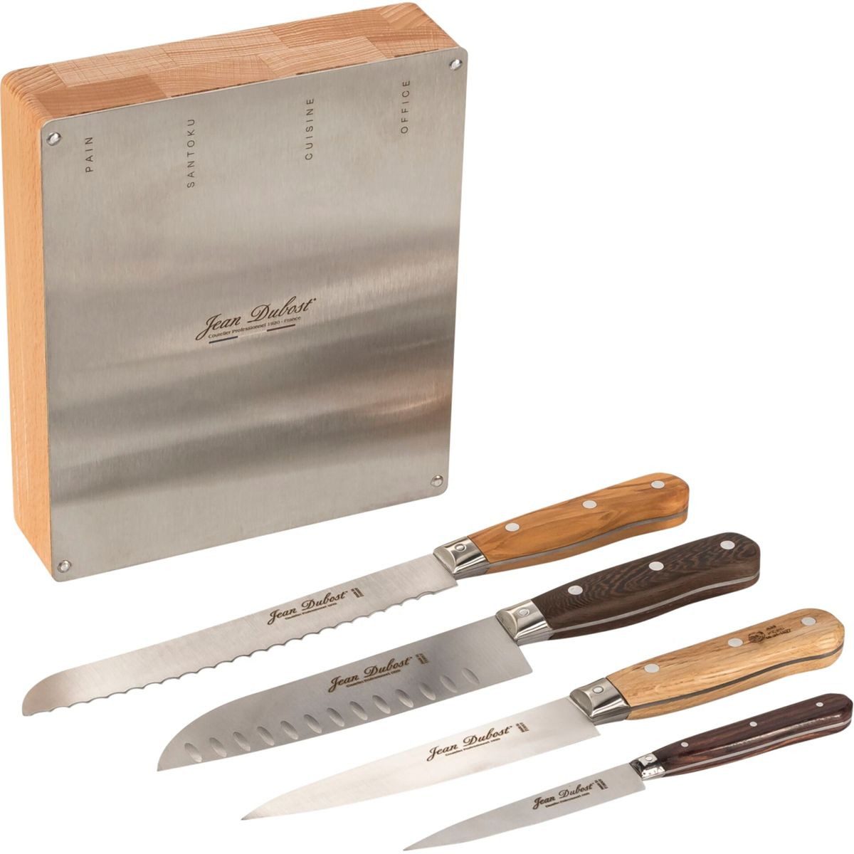 LAGUIOLE Zubereitungsmesser Jean Dubost Küchen- messer Set 4 tlg.