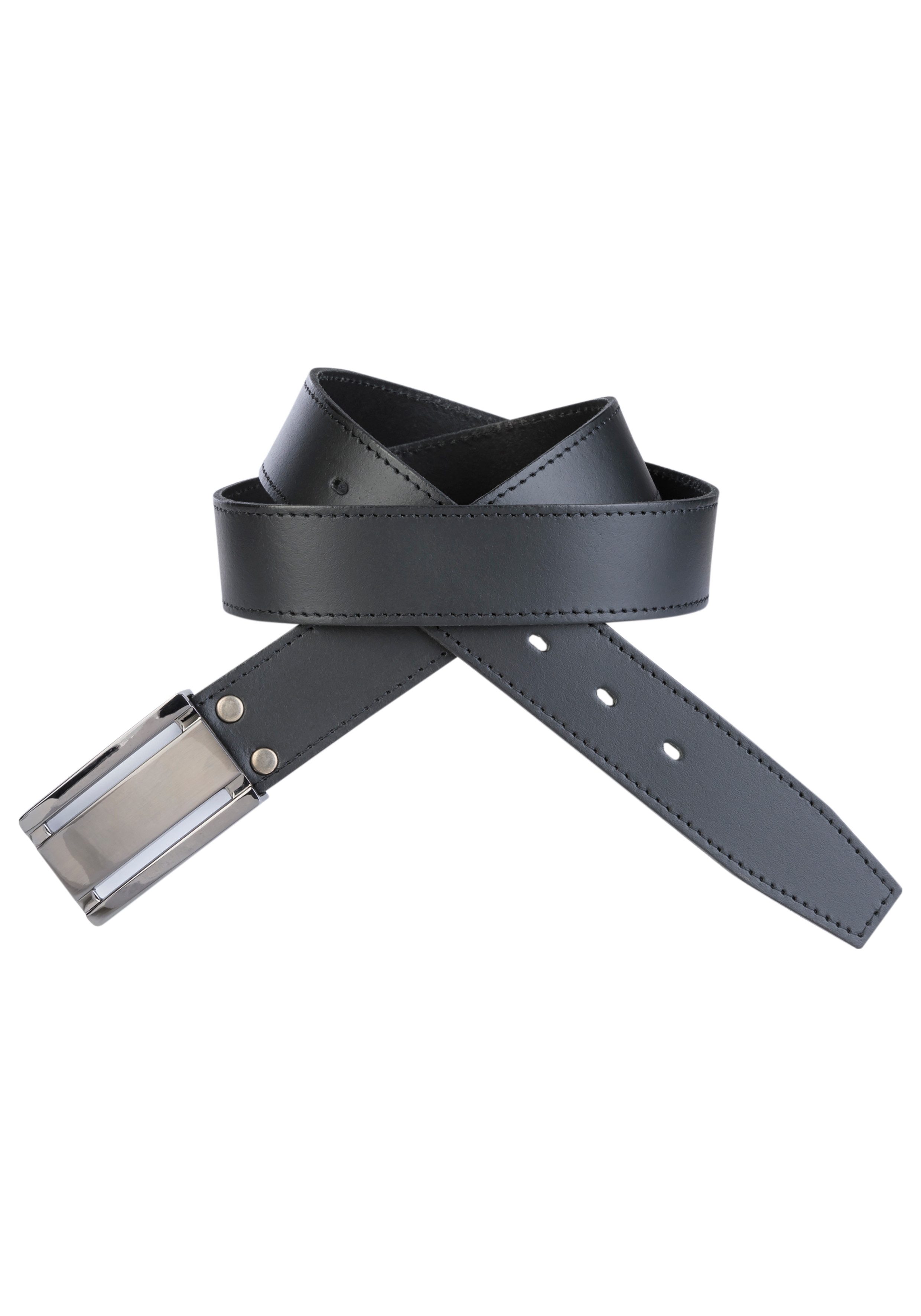 Man's World Ledergürtel mit eleganter Koppelschließe günstig online kaufen