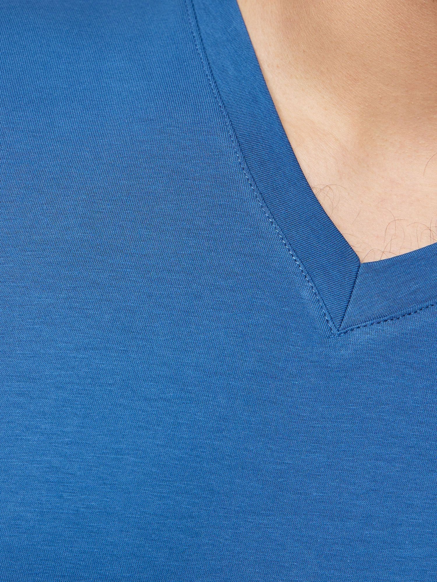 John Kayna T-Shirt John Kayna Blau Shirt Tshirt Polo T Casual Polo Tee, Kurzarmshirt T-Shirt Fitness für Freizeit (Shirt Männer Herren 1-tlg) Tee Poloshirt