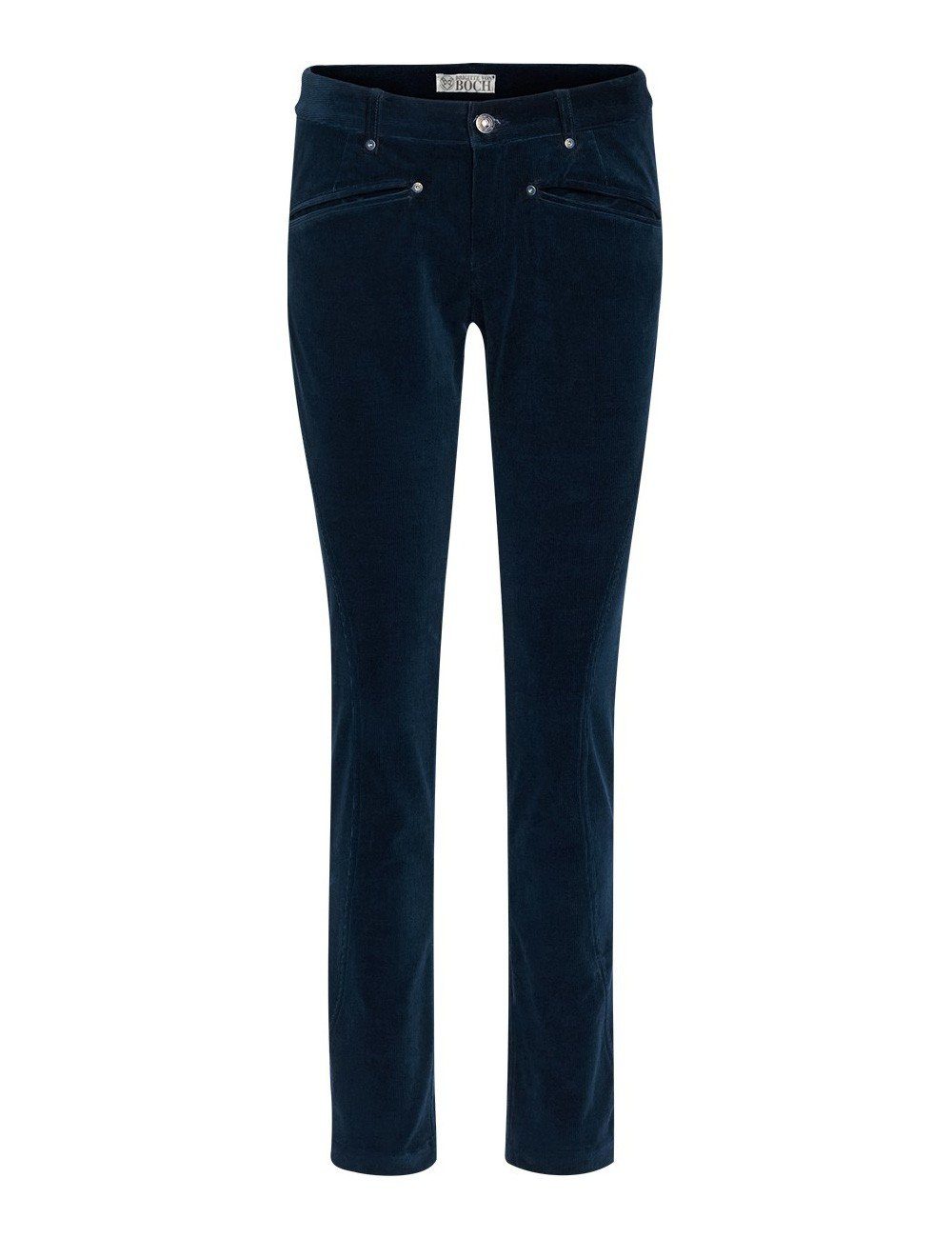 Brigitte von Boch Samthose Maxton Cord-Reiterhose marineblau