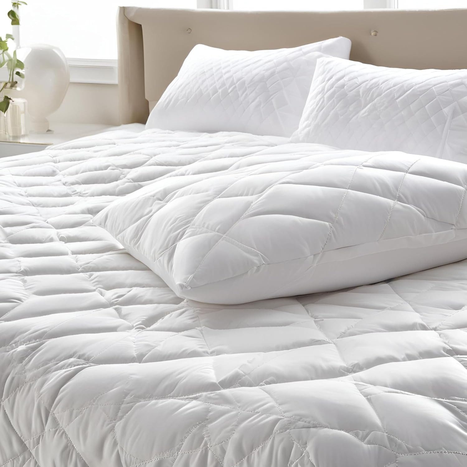 Visaggio Kopfkissen Microfaserkissen 40x80 cm, 50x70 cm und 80x80 cm Schlafkissen – Bild 4 von 5