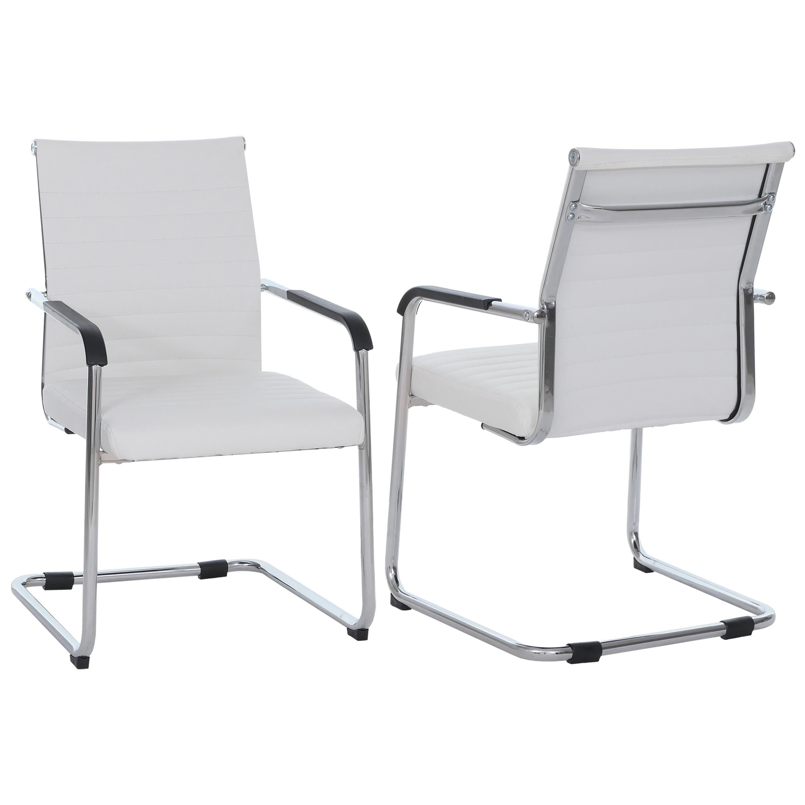 MCW Besucherstuhl MCW-Q85 (Set), Bodenschonende Kunststoffgleiter schützen den Untergrund