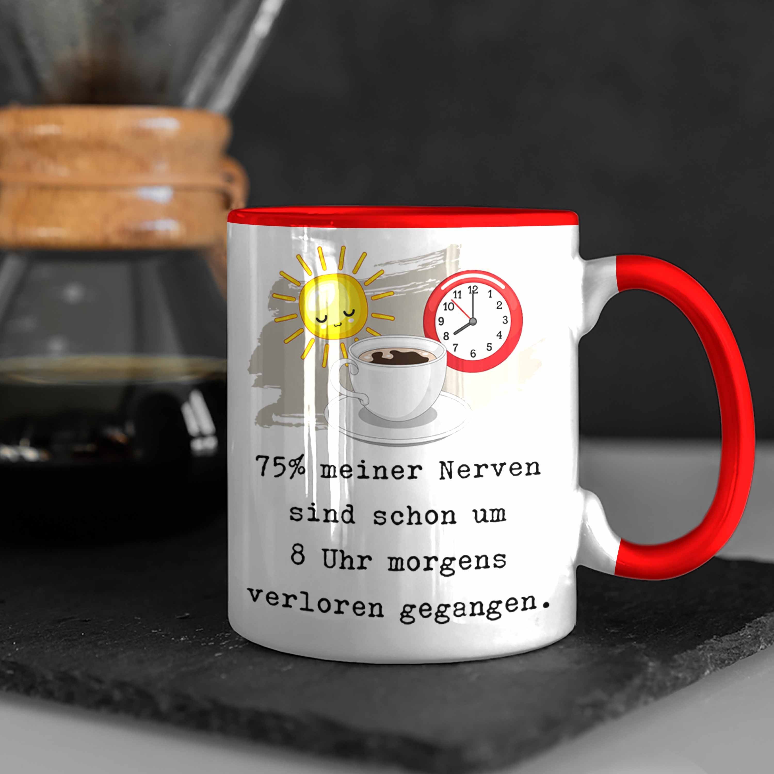 Morgenmuffel Trendation Tasse Geschenkidee Tasse Genervt Rot Kollegin Geschenk Arbe Sprüche