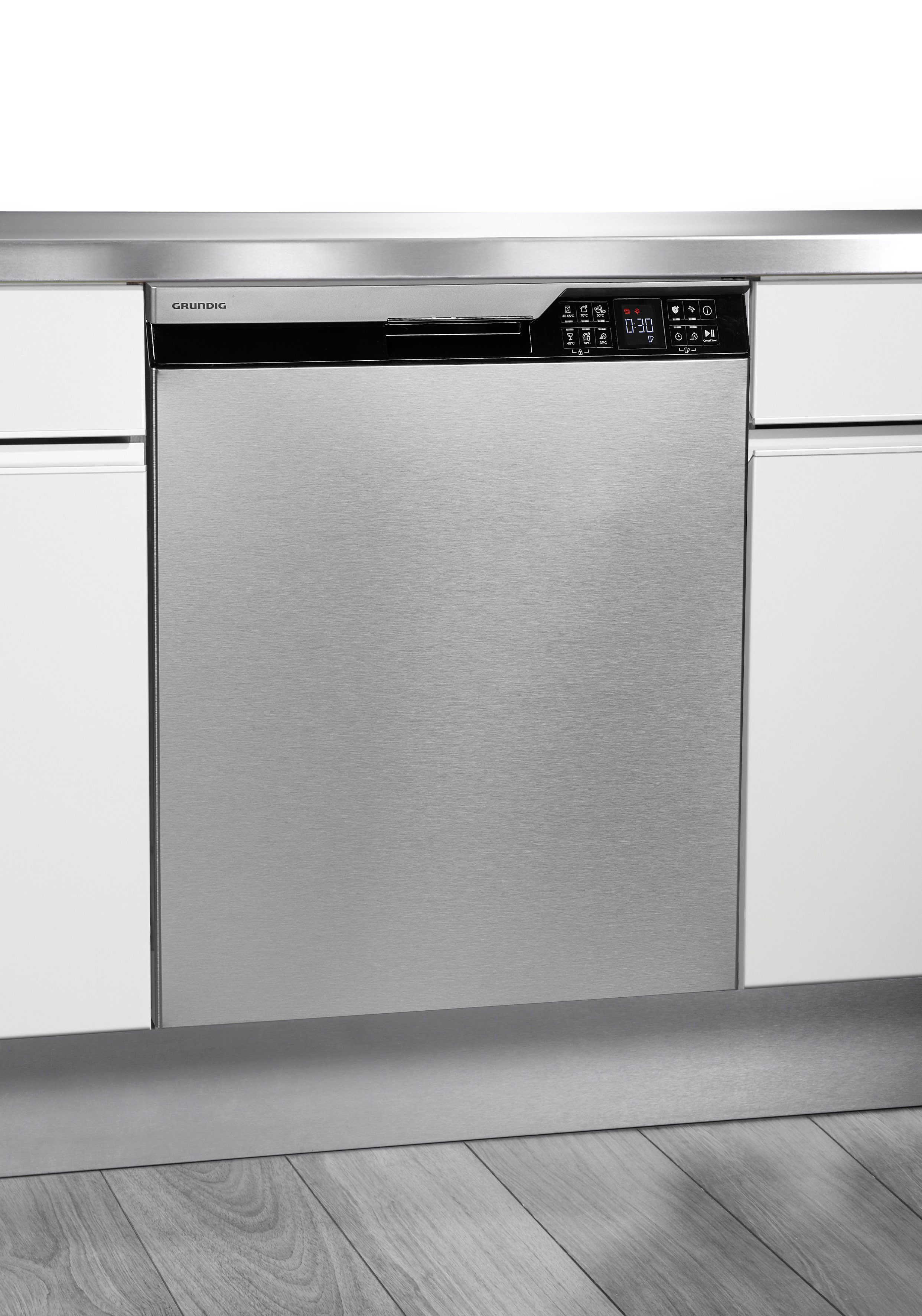 Grundig Unterbaugeschirrspüler GNUP4420X 7628791677, 15 Maßgedecke, CornerWash