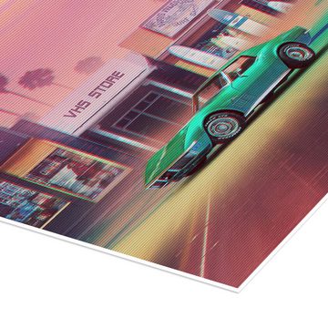Posterlounge Poster Denny Busyet, Synthwave Sunset Drive, Illustration