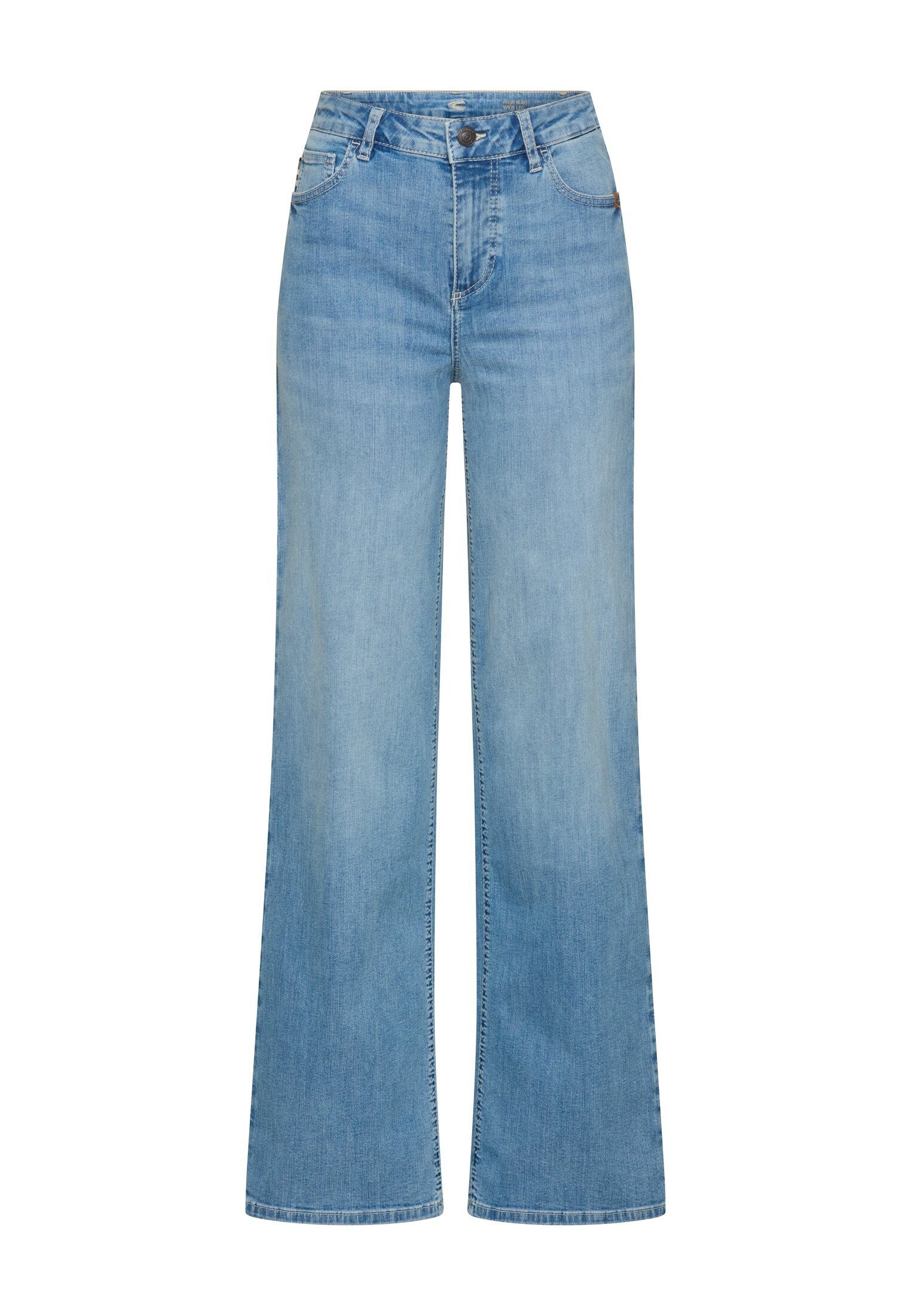 5-Pocket-Jeans mit weitem Bein