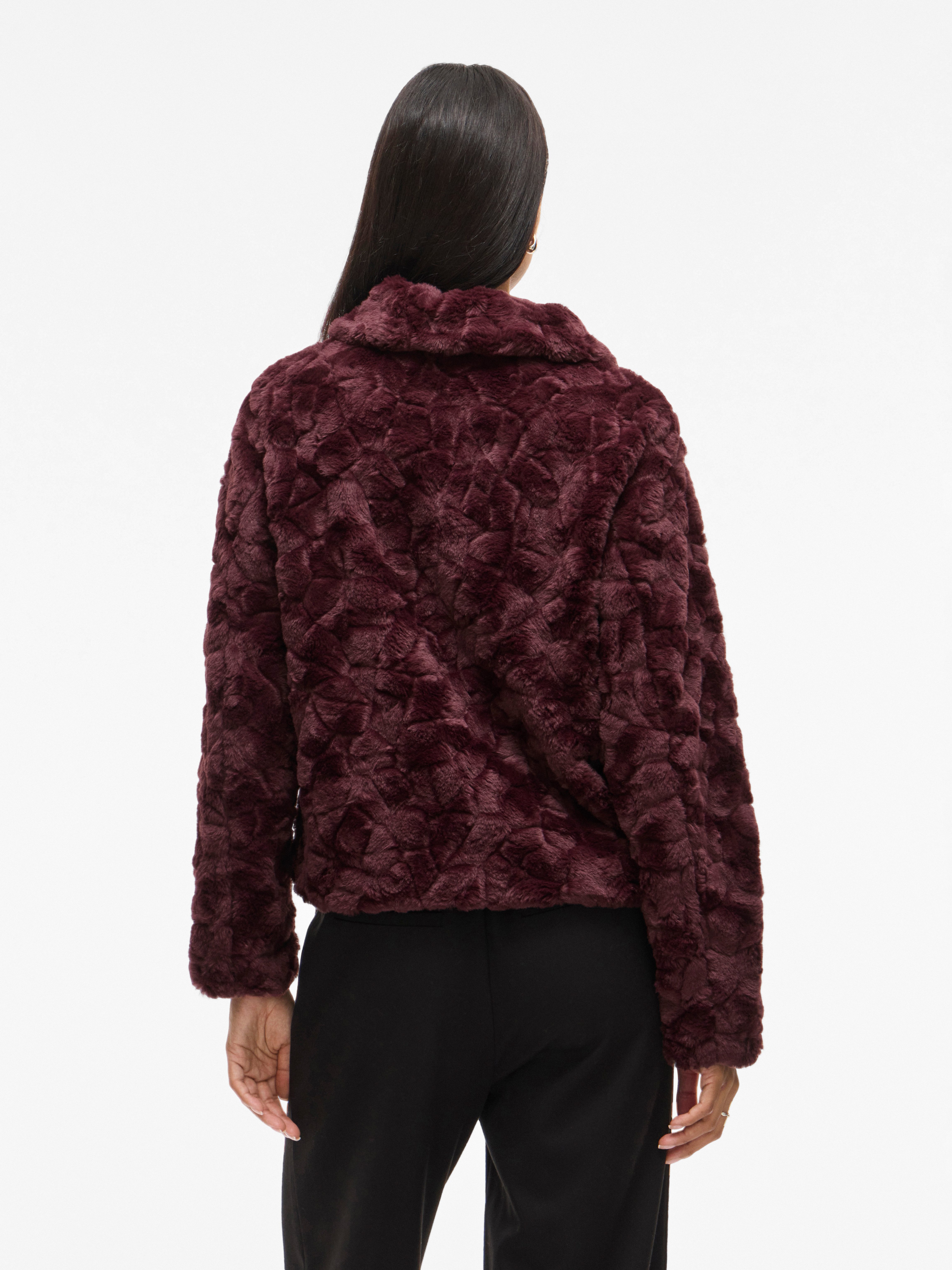 Vila Fellimitatjacke VIDORTE L/S JACKET/PB günstig online kaufen