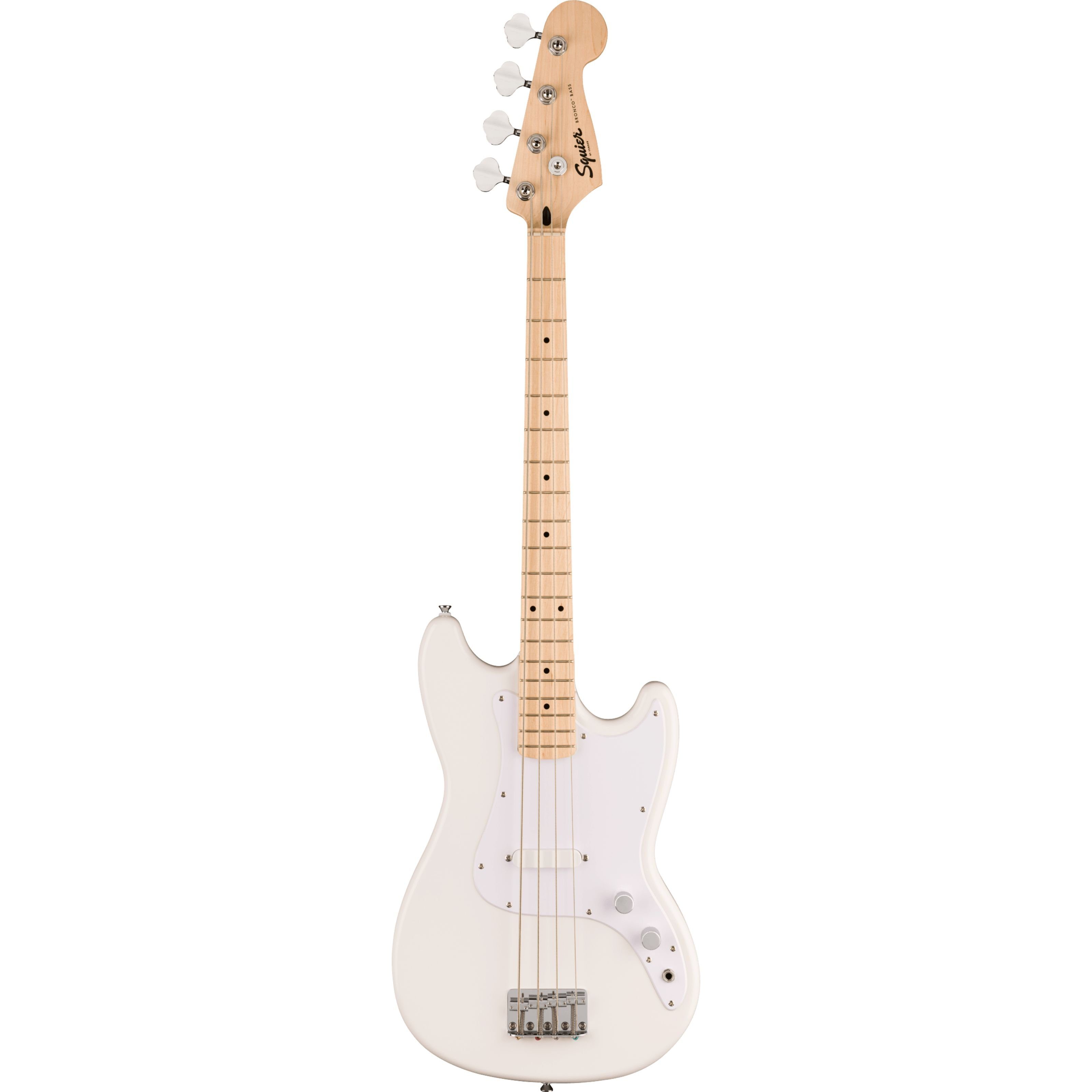 Squier E-Bass, E-Bässe, 4-Saiter E-Bässe, Sonic Bronco Bass MN Arctic White